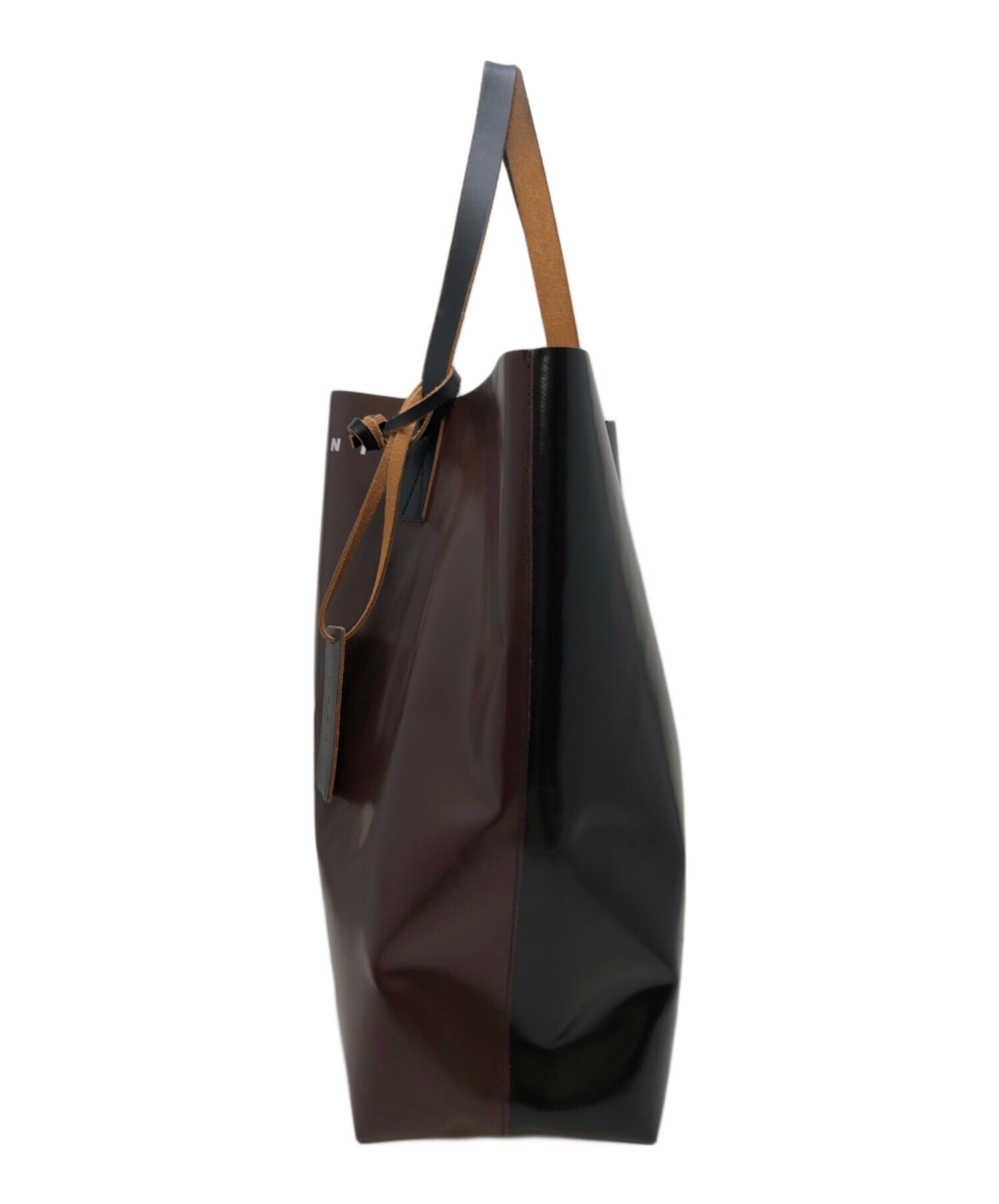 中古・古着通販】MARNI (マルニ) バイカラーPVCトートバッグ ブラウン