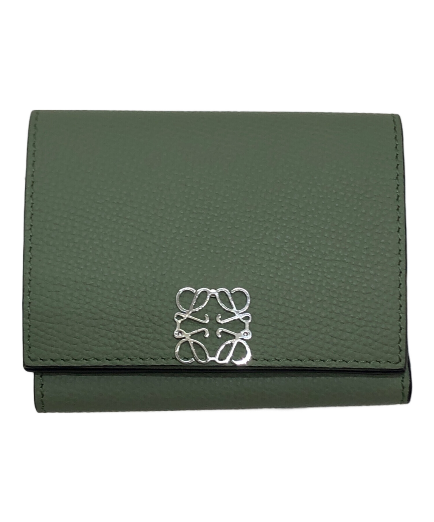 【未使用品】LOEWE アナグラム トライフォールド ウォレット 中古・古着通販】LOEWE (ロエベ) アナグラムトライフォールド