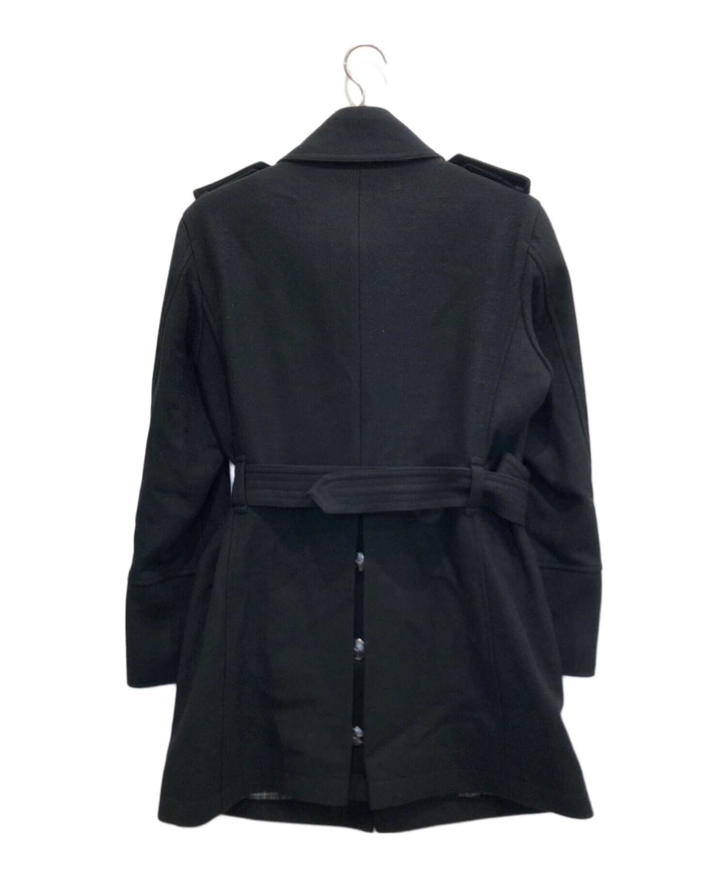 美品　Burberry Black Label ウール　カシミヤ　コート　ベルト BURBERRY BLACK LABEL - BURBERRY BLACK LABEL カシミヤ