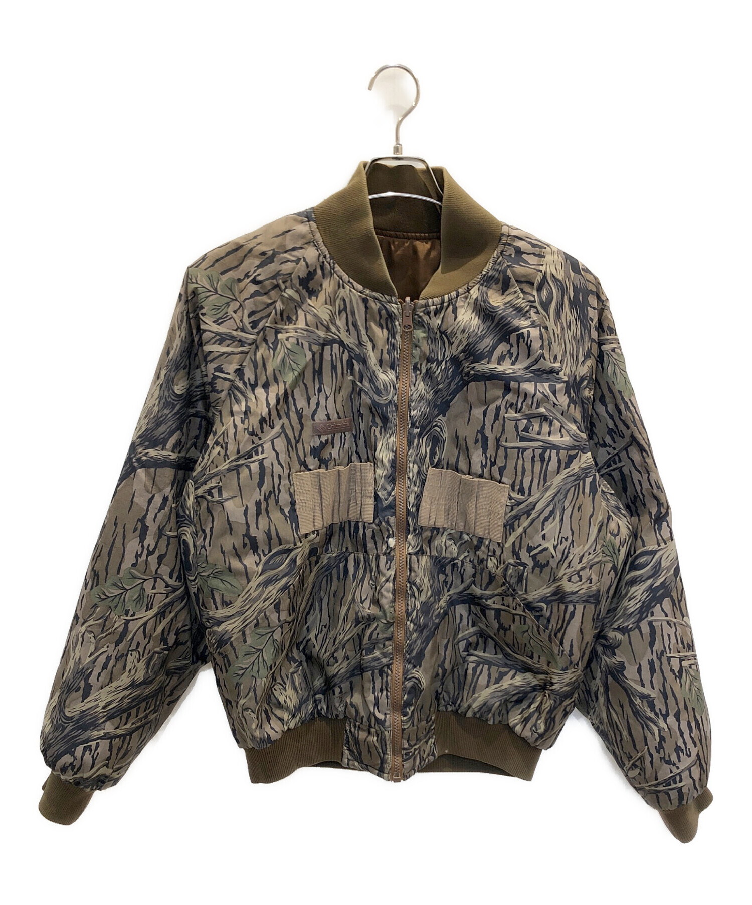 中古・古着通販】Columbia (コロンビア) カモ柄中綿ブルゾン カーキ 