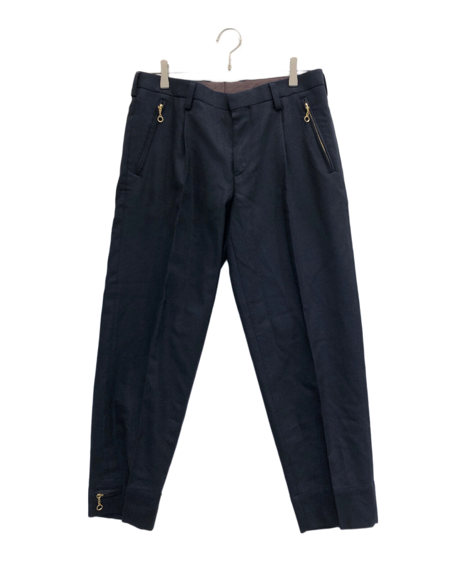 Kolor 22ss サイドジップ スラックスパンツ kolor(カラー) 22SS Side-Zip Tapered Slacks サイドジップ テーパード