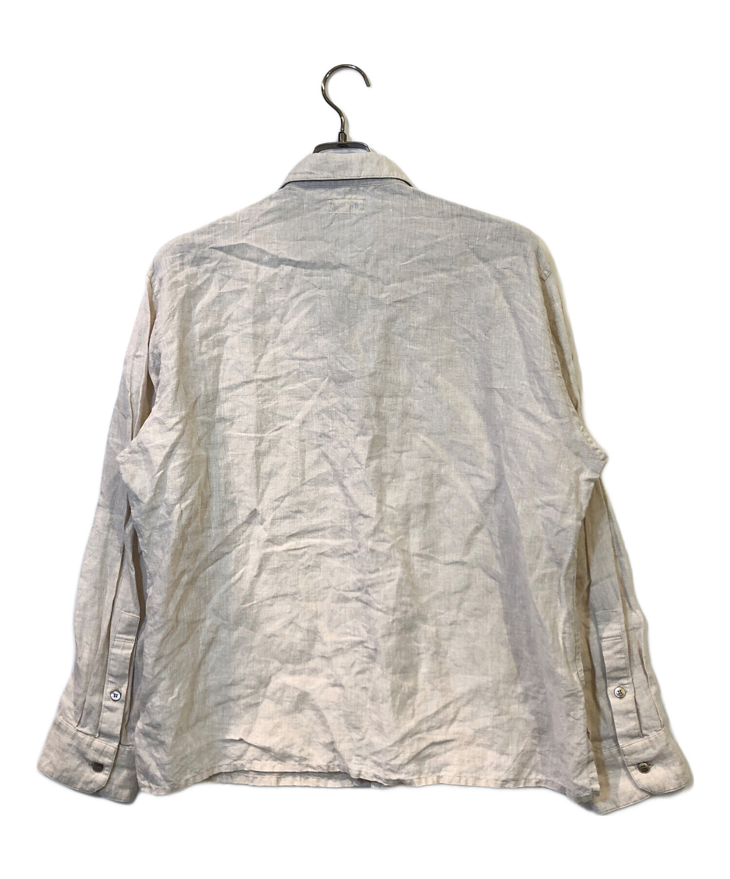 アーツアンドサイエンス / リネンシャツ 長袖 ベージュ 麻