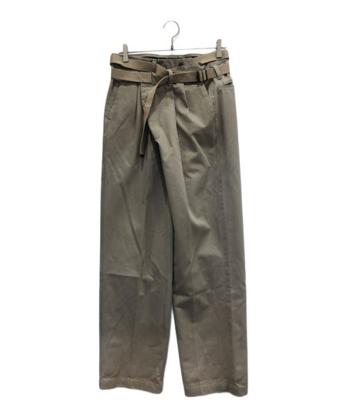 MAISON EUREKA ベージュ ワイドパンツ MAISON EUREKA(メゾンエウレカ)】ヴィンテージリワークチノ