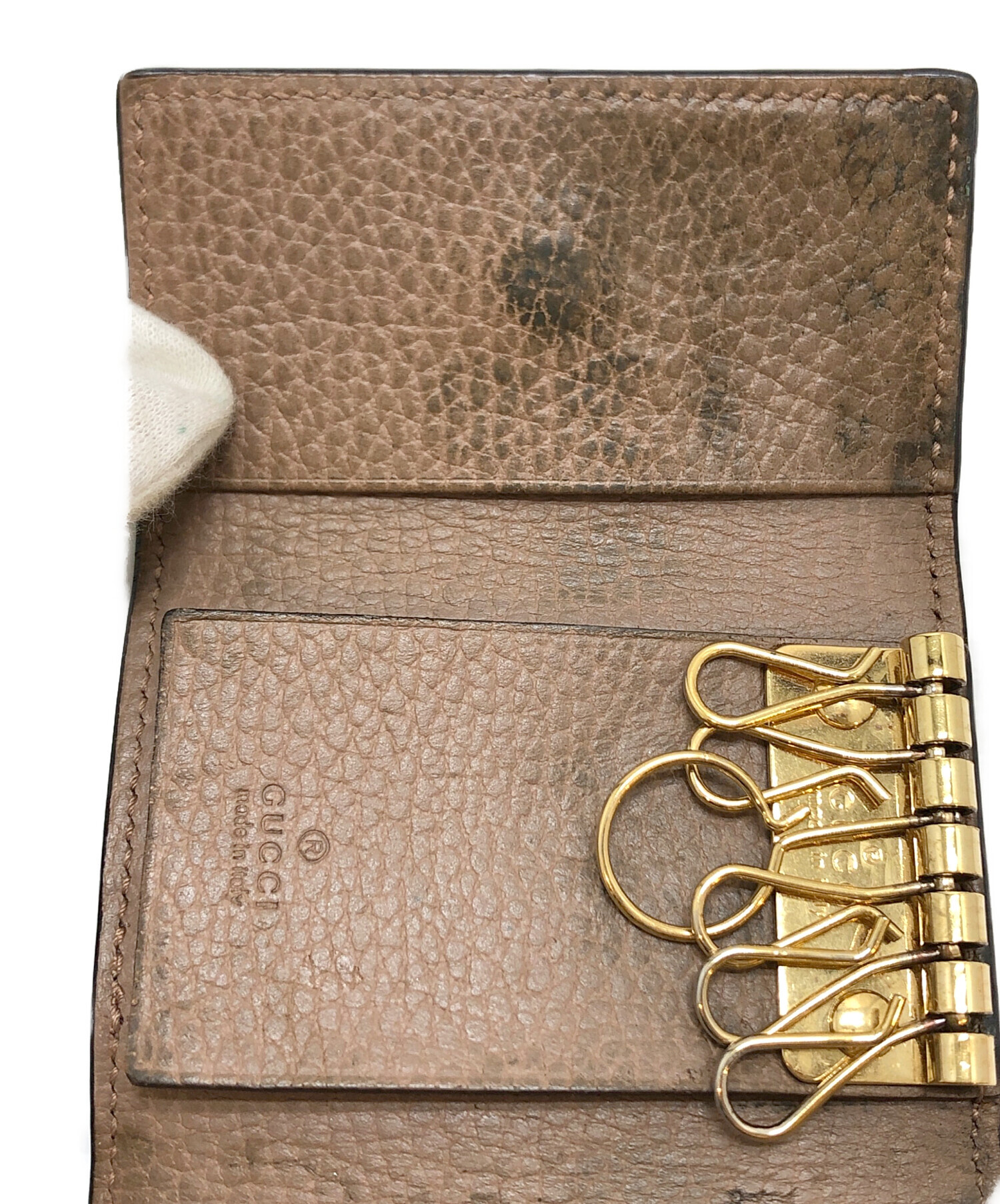 中古・古着通販】GUCCI (グッチ) キーケース ベージュ｜ブランド・古着