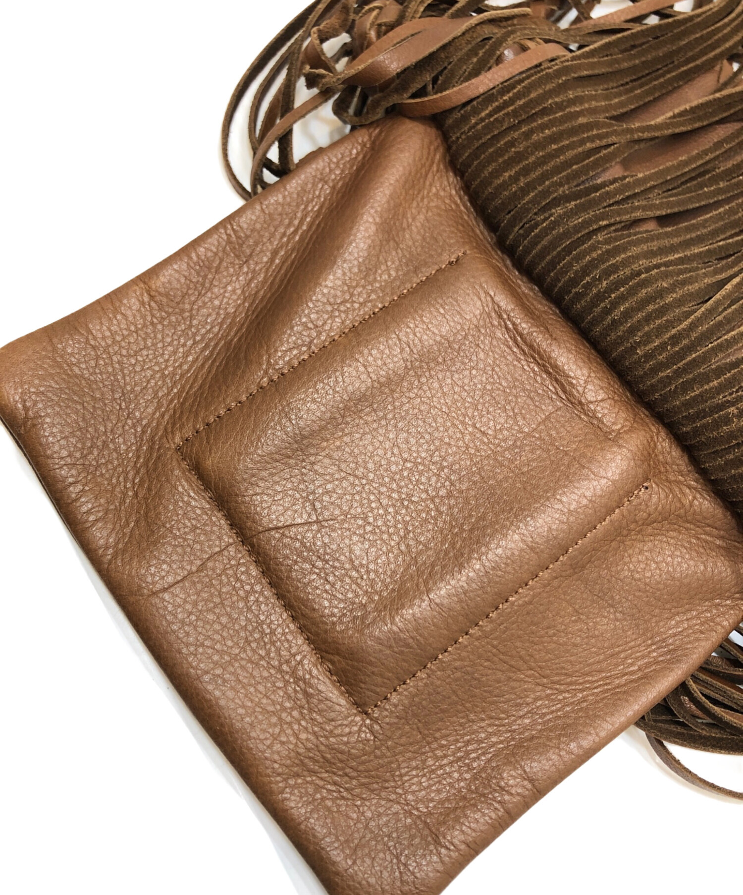 【美品】ラルフローレン　ホーボーバッグ　フリンジ　本革　フリンジ　ショルダー 中古・古着通販】RALPH LAUREN (ラルフローレン) フリンジショルダー