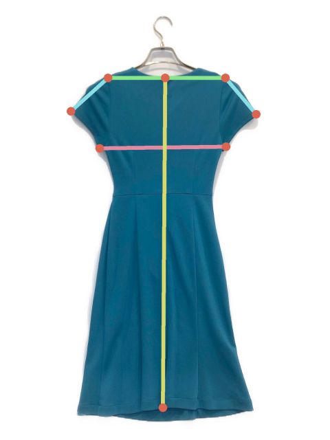 中古・古着通販】kay me (ケイミー) ターコイズブルーギャザー