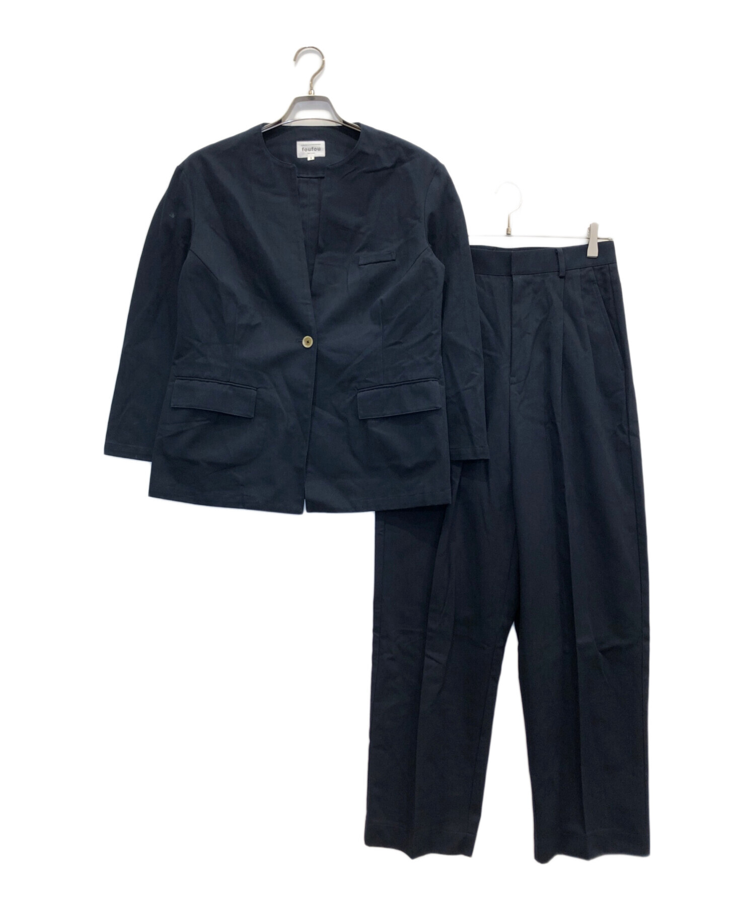 中古・古着通販】foufou (フーフー) セットアップ ネイビー サイズ:1 