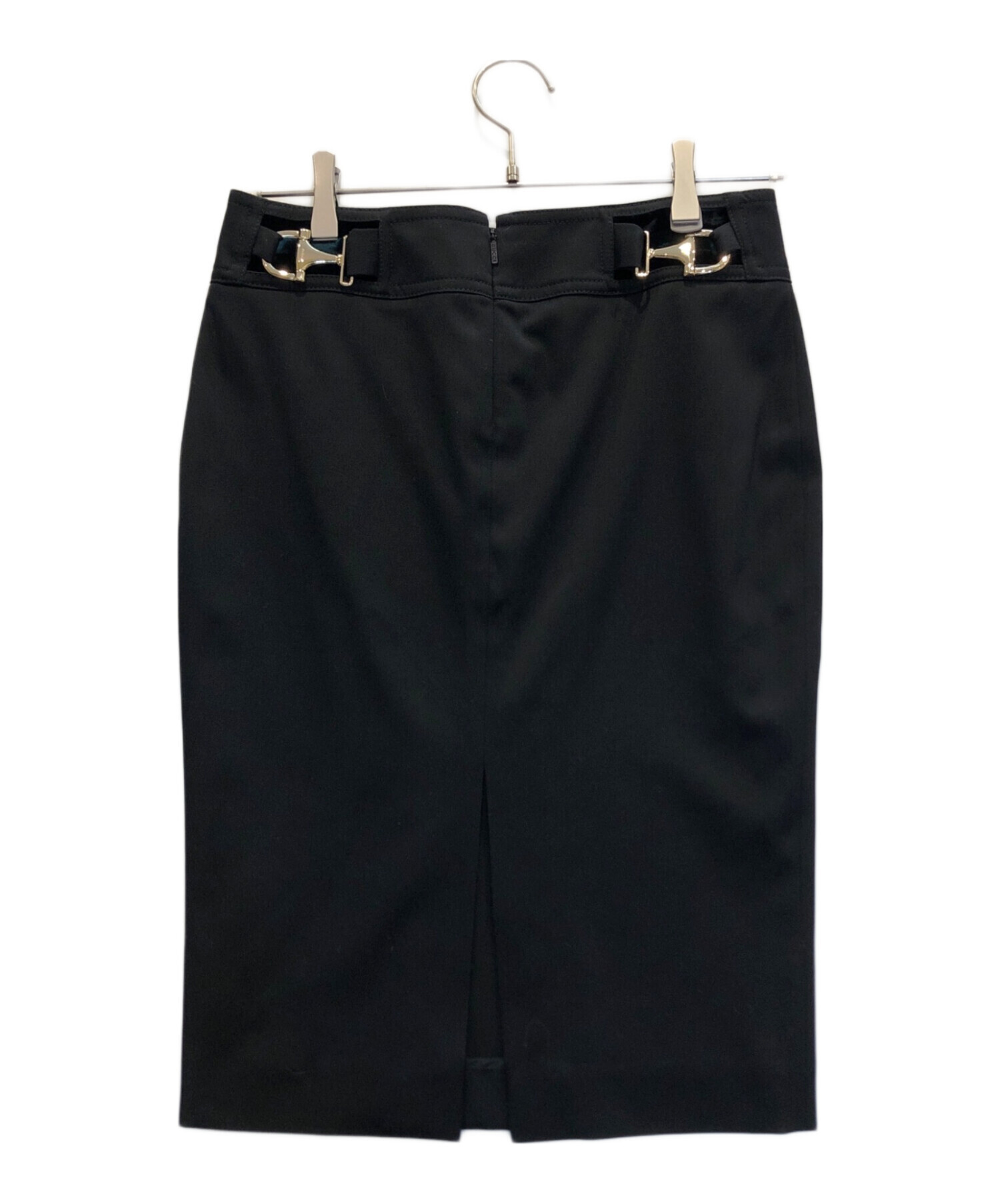 中古・古着通販】GUCCI (グッチ) ホースビットスカート ブラック  