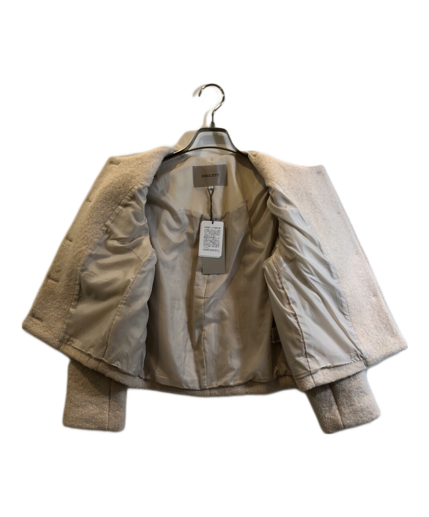 JUSGLITTY ブークレジャコットベージュ