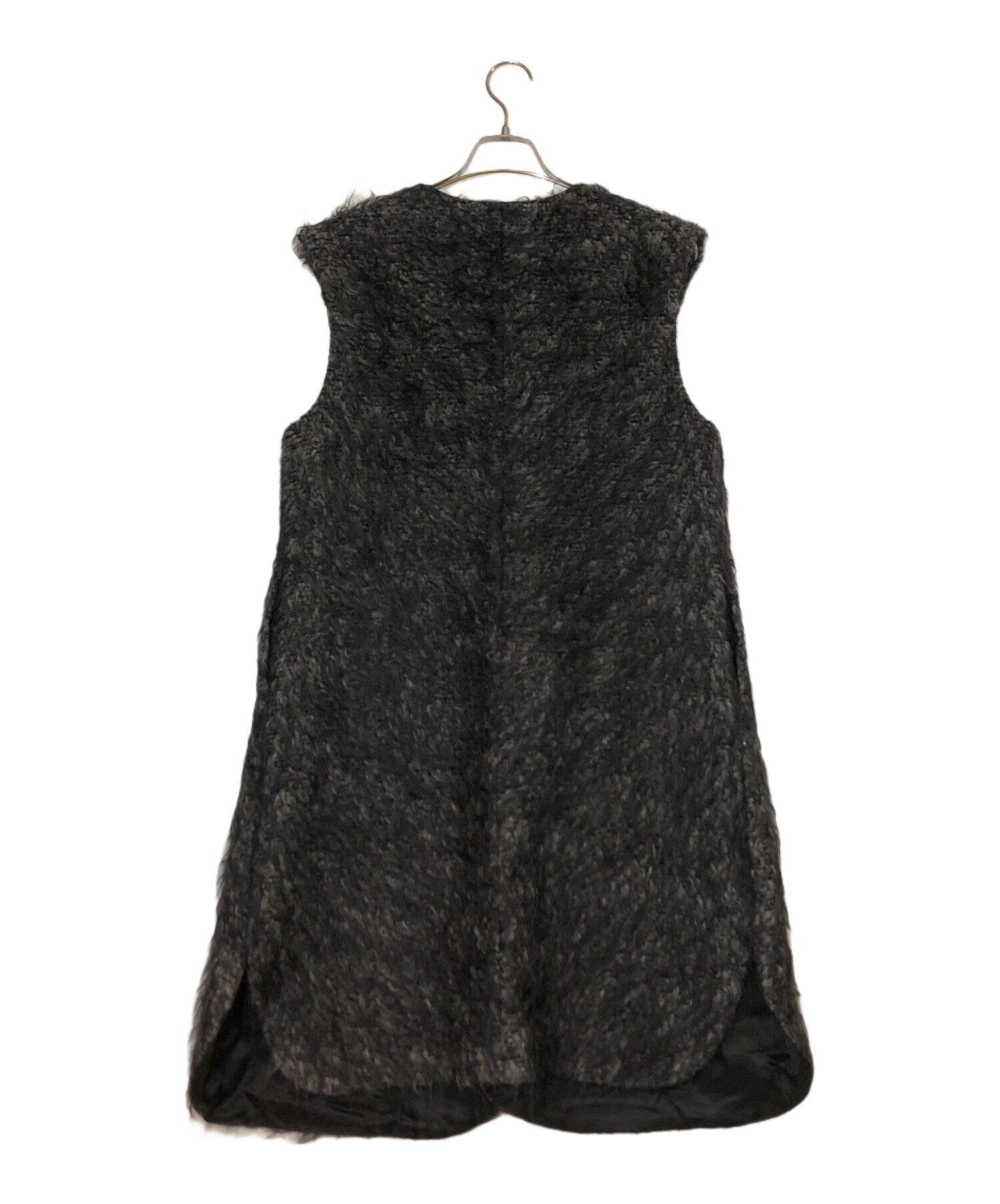 リゼッタ lisetteファーロングジレ　グレー 中古・古着通販】Lisette (リゼッタ) ファーロングジレ グレー サイズ