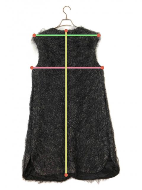 リゼッタ lisetteファーロングジレ　グレー 中古・古着通販】Lisette (リゼッタ) ファーロングジレ グレー サイズ