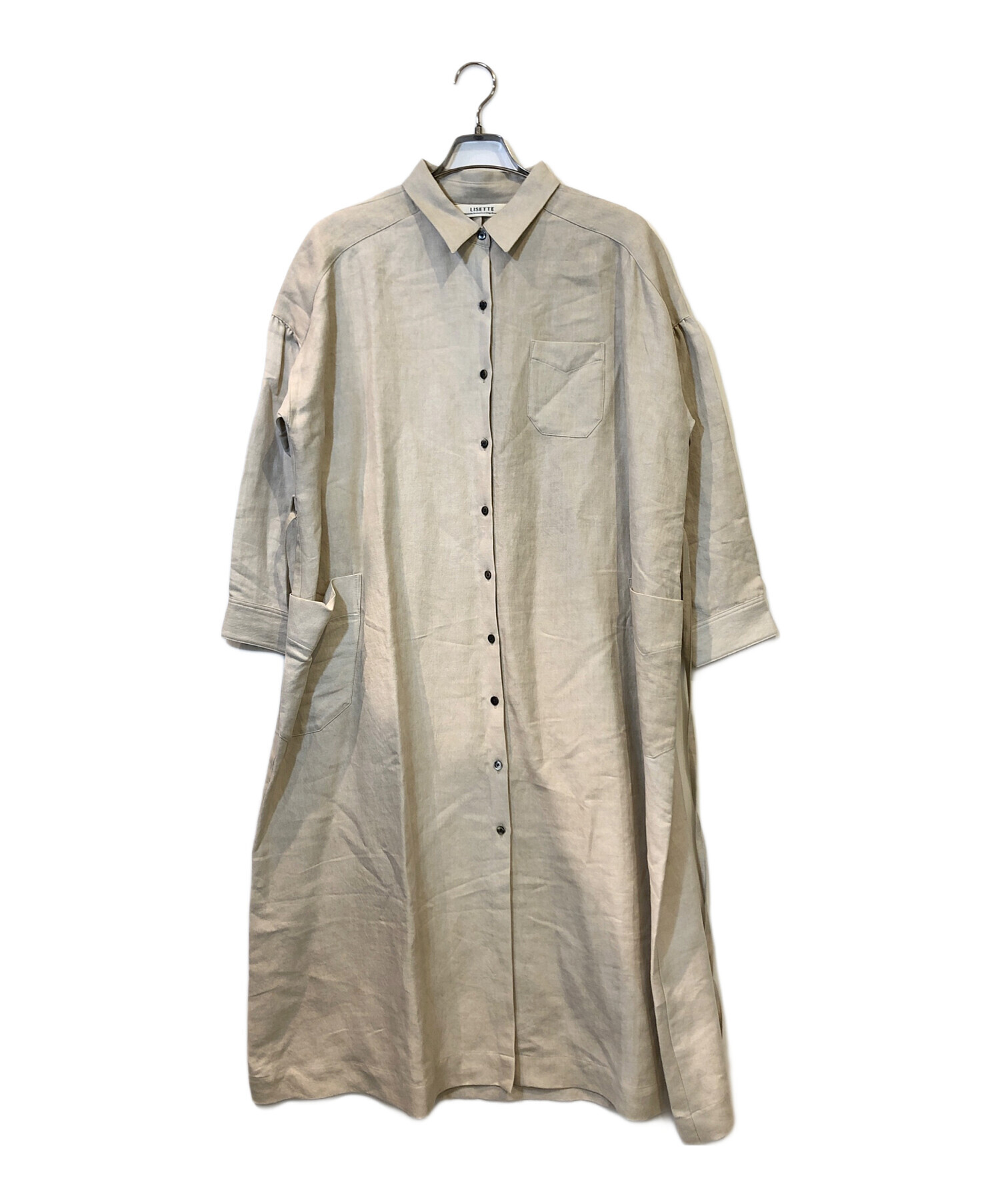 中古・古着通販】lisette (リゼッタ) リネン混シャツワンピース 
