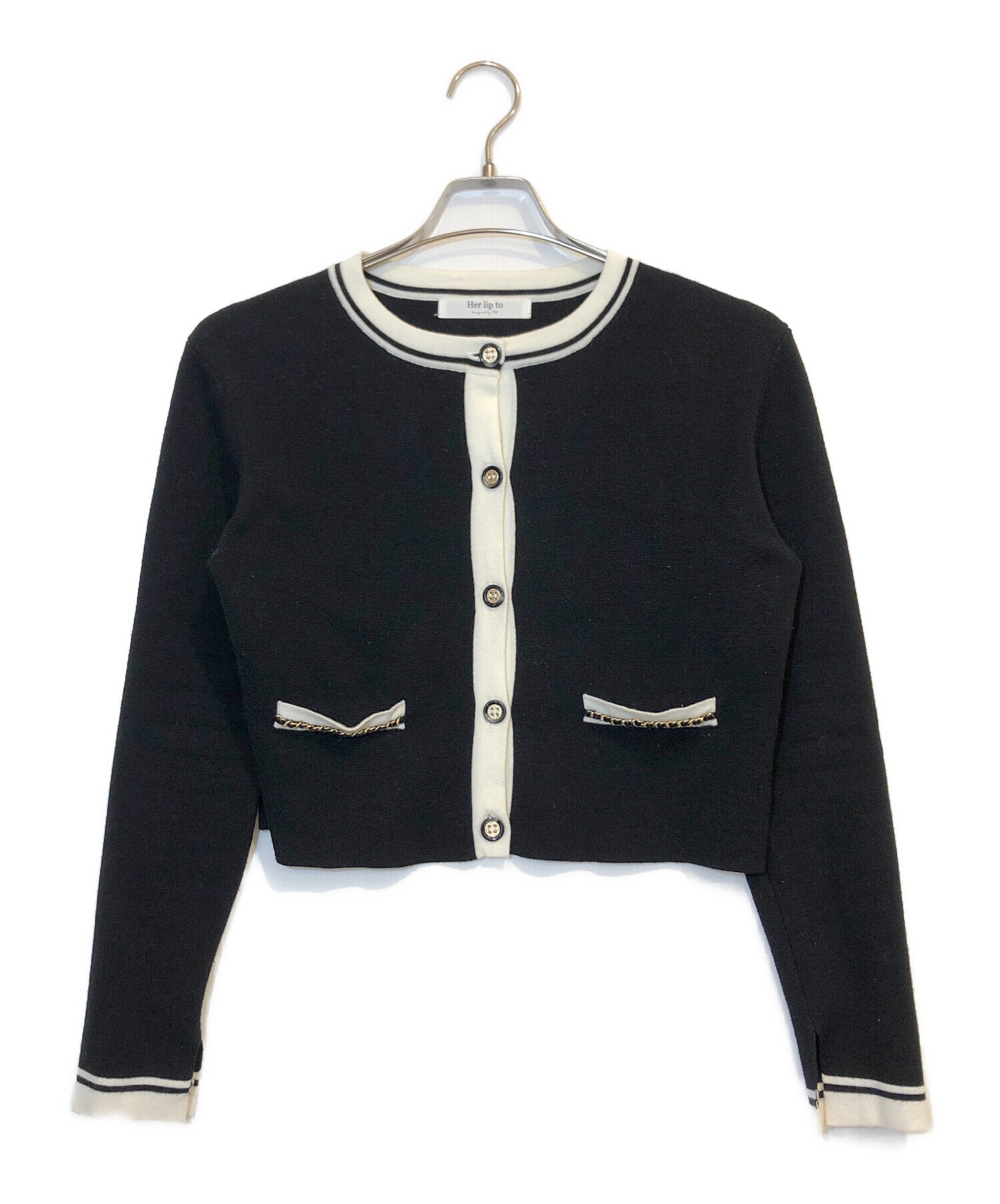 中古・古着通販】HER LIP TO (ハーリップトゥ) Classic Bicolor Knit 