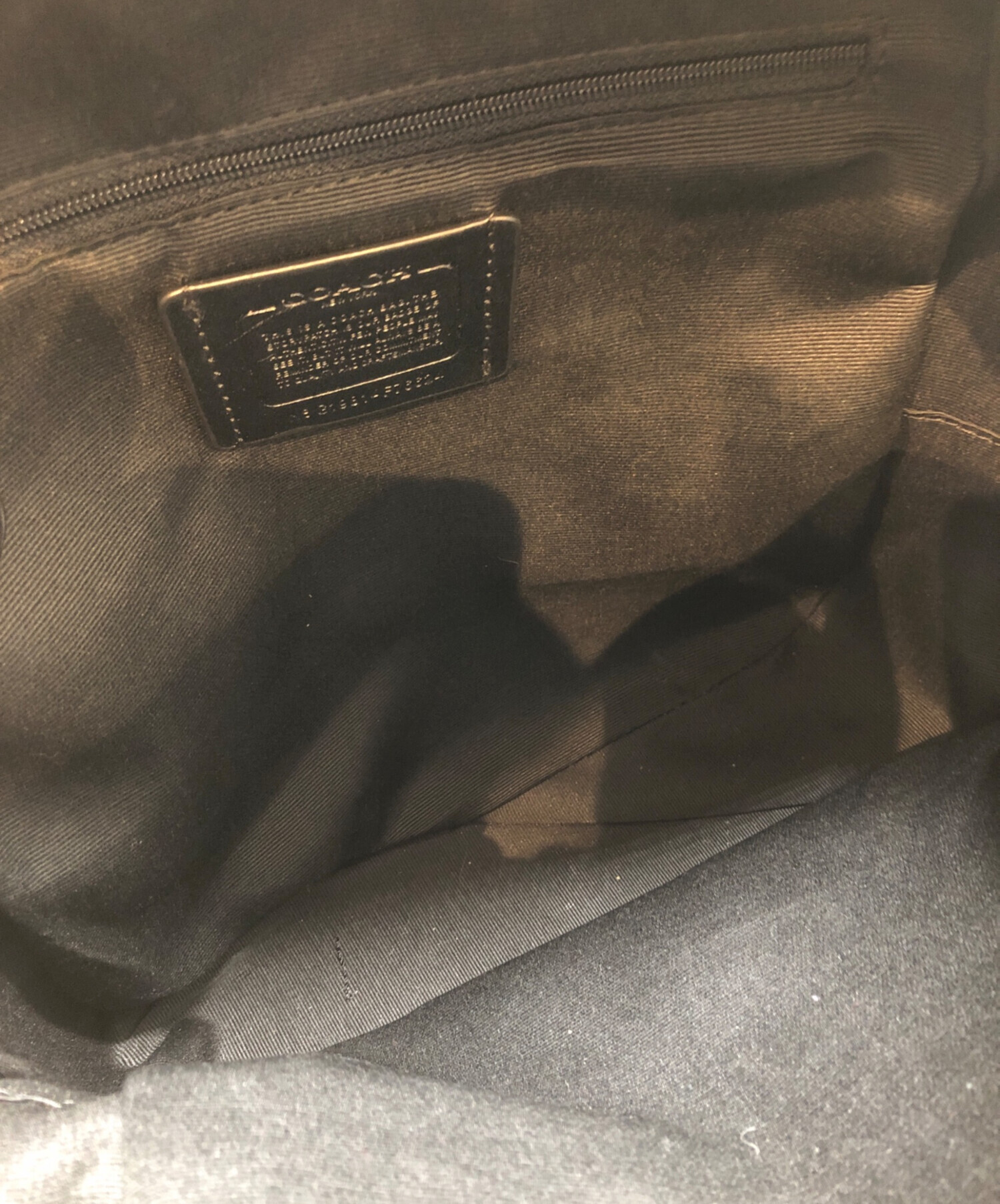 中古・古着通販】COACH (コーチ) リュック ブラック サイズ:表記なし 