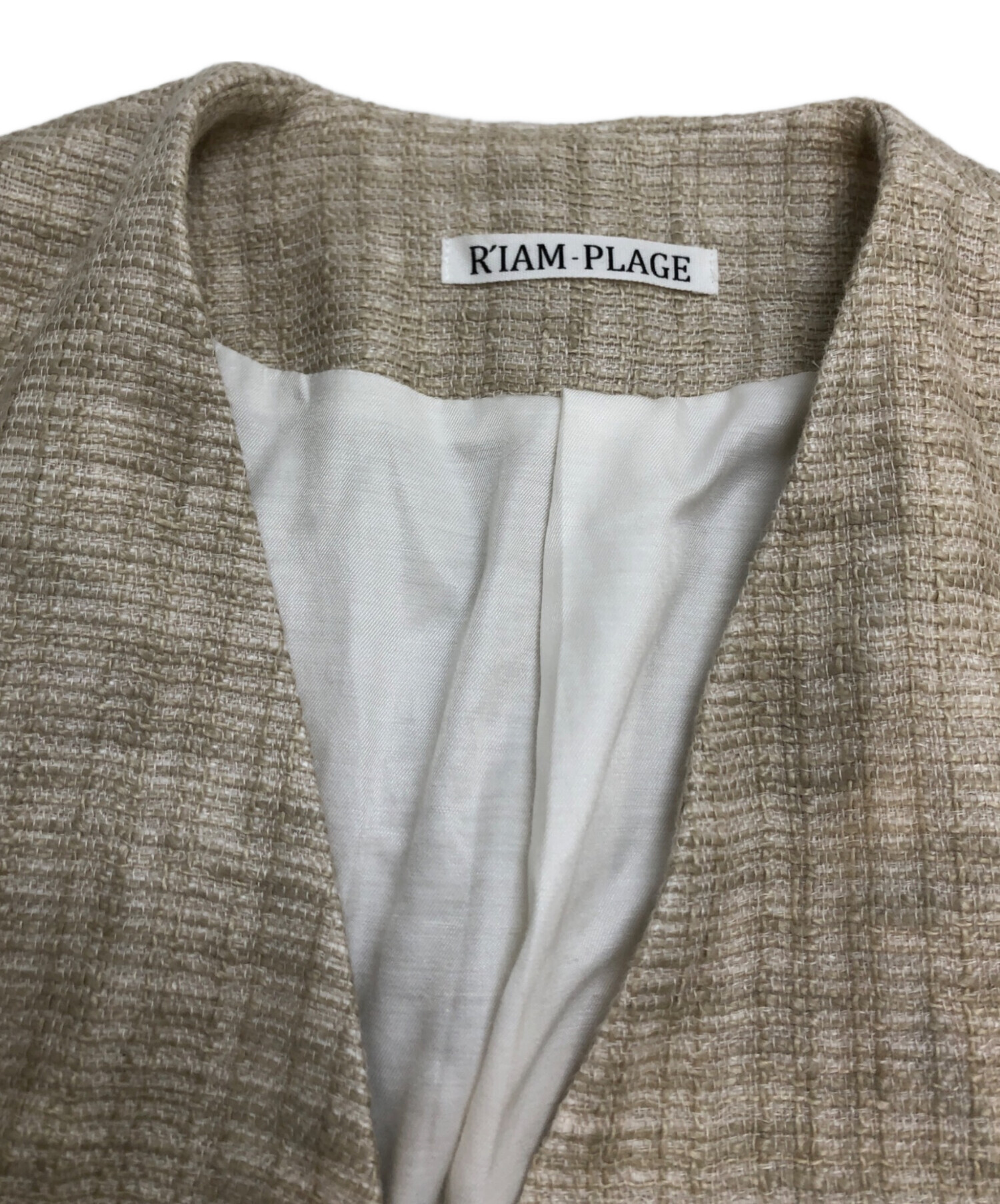 中古・古着通販】R'IAM PLAGE (リアム プラージュ) ダブルノーカラー