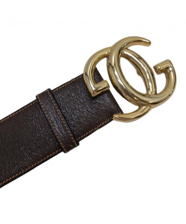 中古・古着通販】GUCCI (グッチ) GGインターロッキングベルト ブラウン