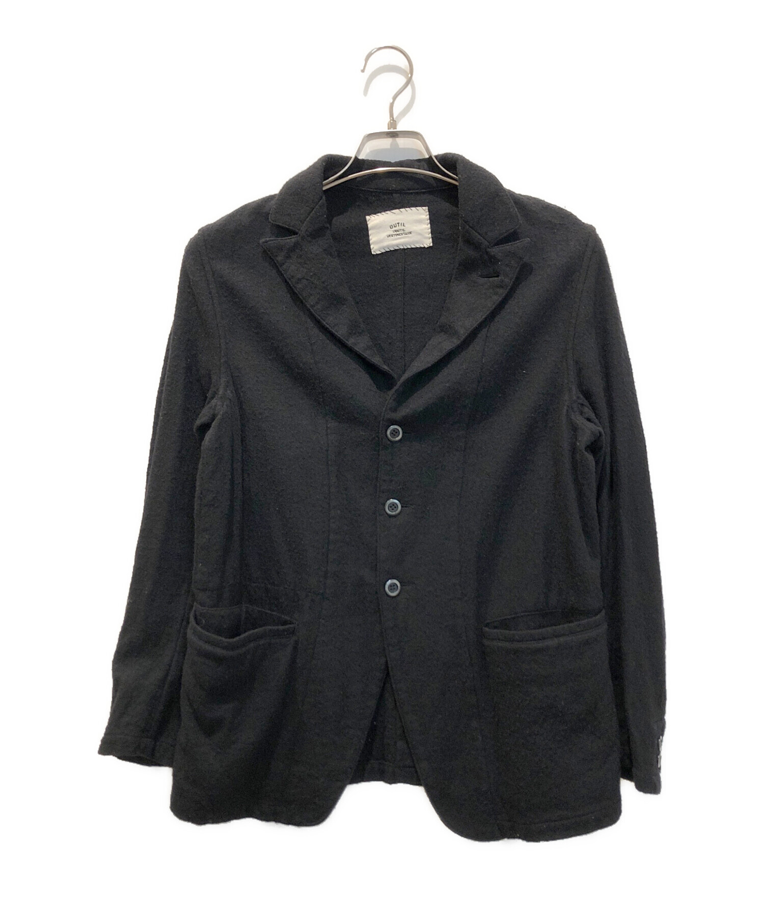 中古・古着通販】OUTIL (ウティ) アンコンジャケット ブラック