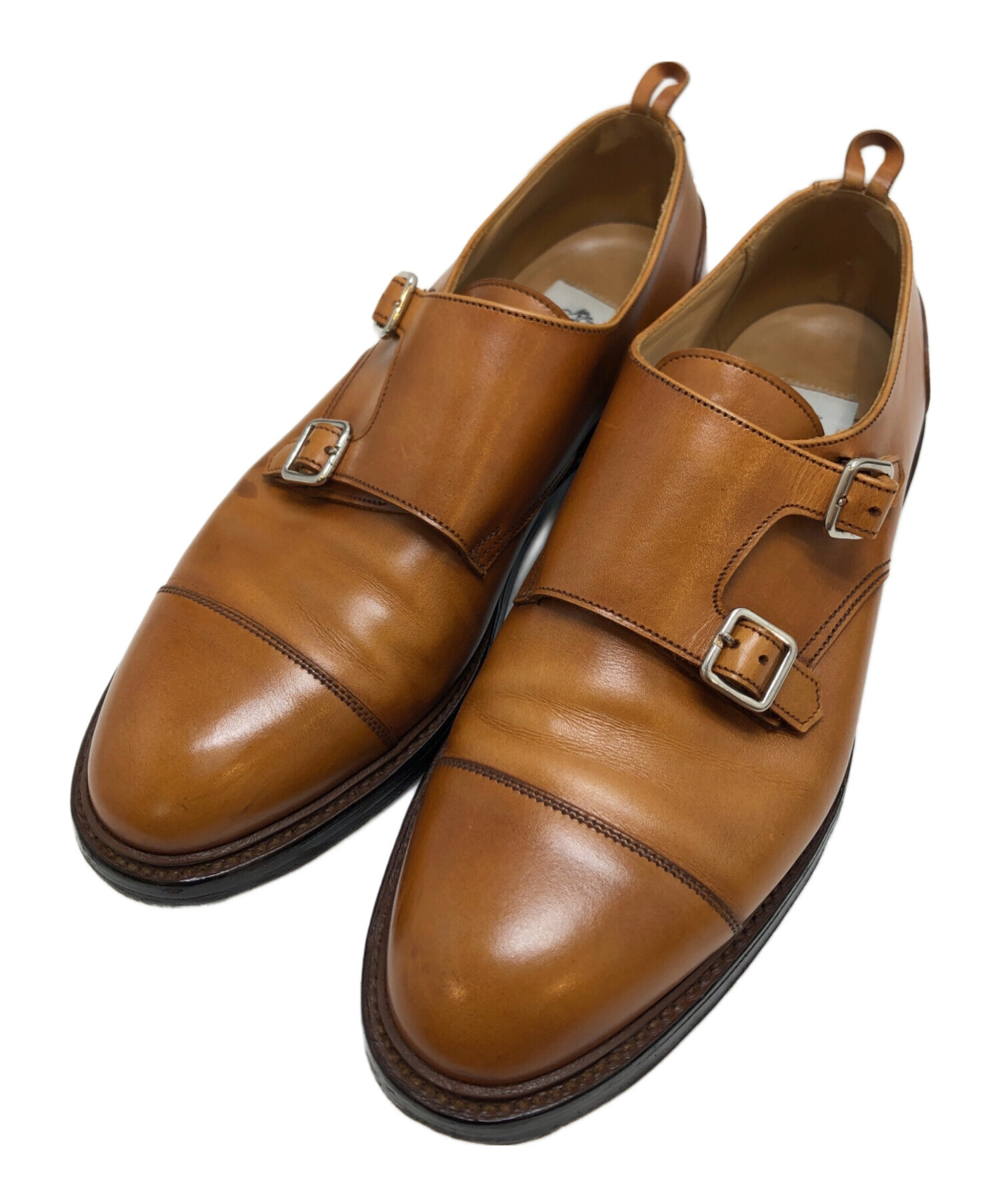 ○ブルックスブラザーズ Brooks Brothers 牛革 ビジネスシューズ 704176 BB1005 レザーソール モンクストラップ Uチップ グッドイ  中古 中古・古着通販】Black Fleece by BROOKS BROTHERS (ブラックフリース