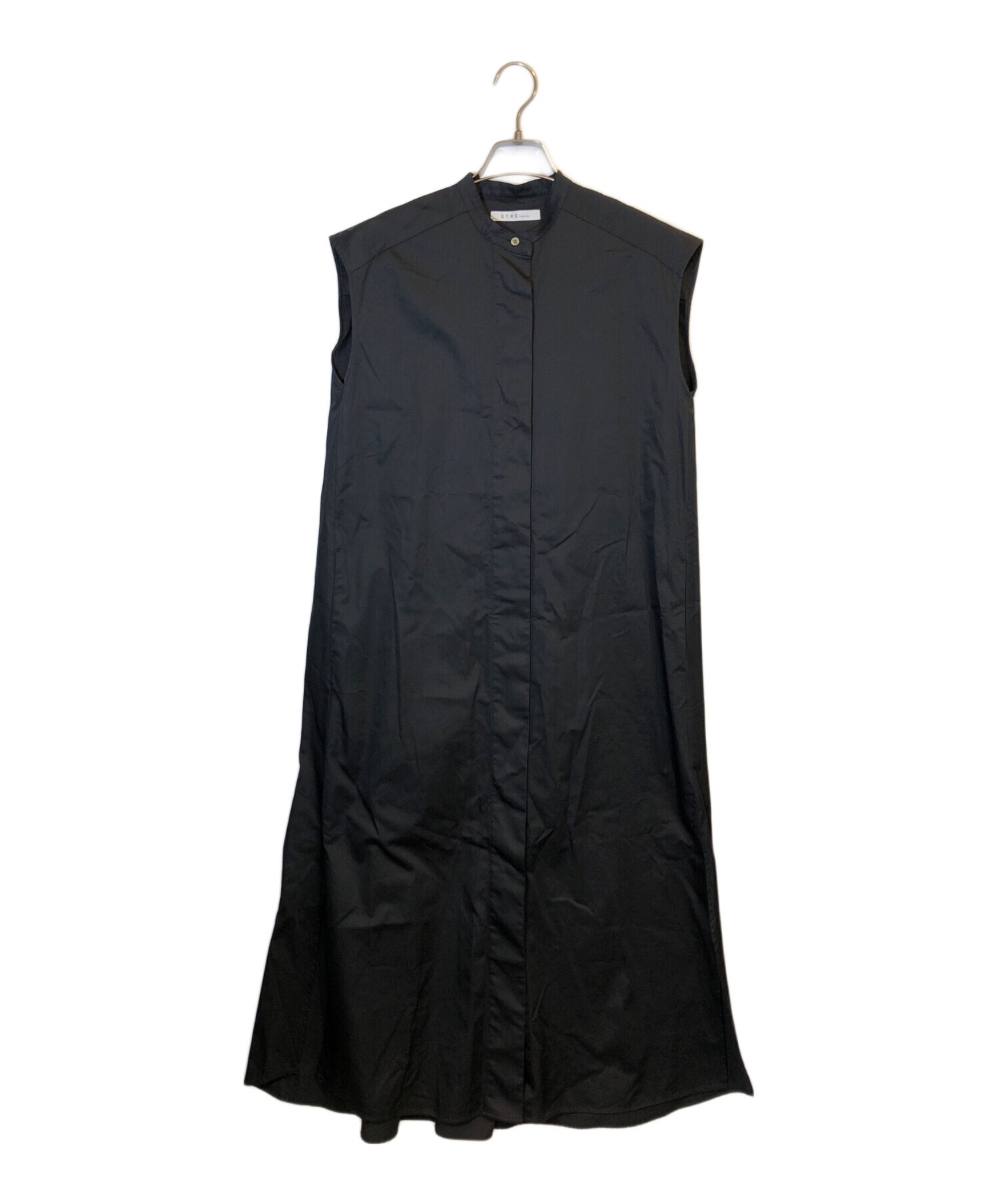 ETRÉ TOKYO ブラック ノースリーブワンピース ニット ETRE TOKYO 