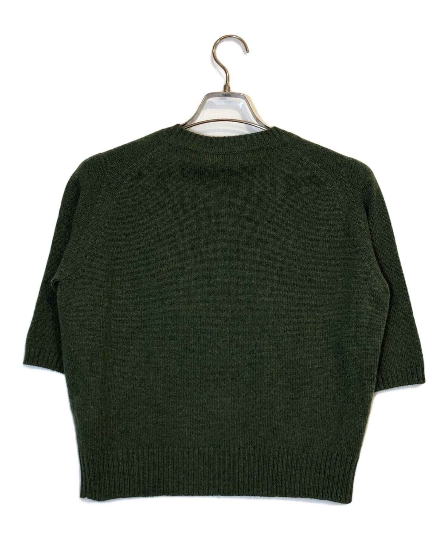 中古・古着通販】GUCCI (グッチ) ホースビットカシミヤニット グリーン 