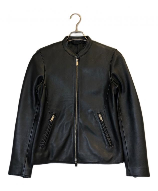 STUDIOUS ステュディオス シングルライダースジャケット Lサイズ セール】ラムレザーシングルライダース（ライダースジャケット