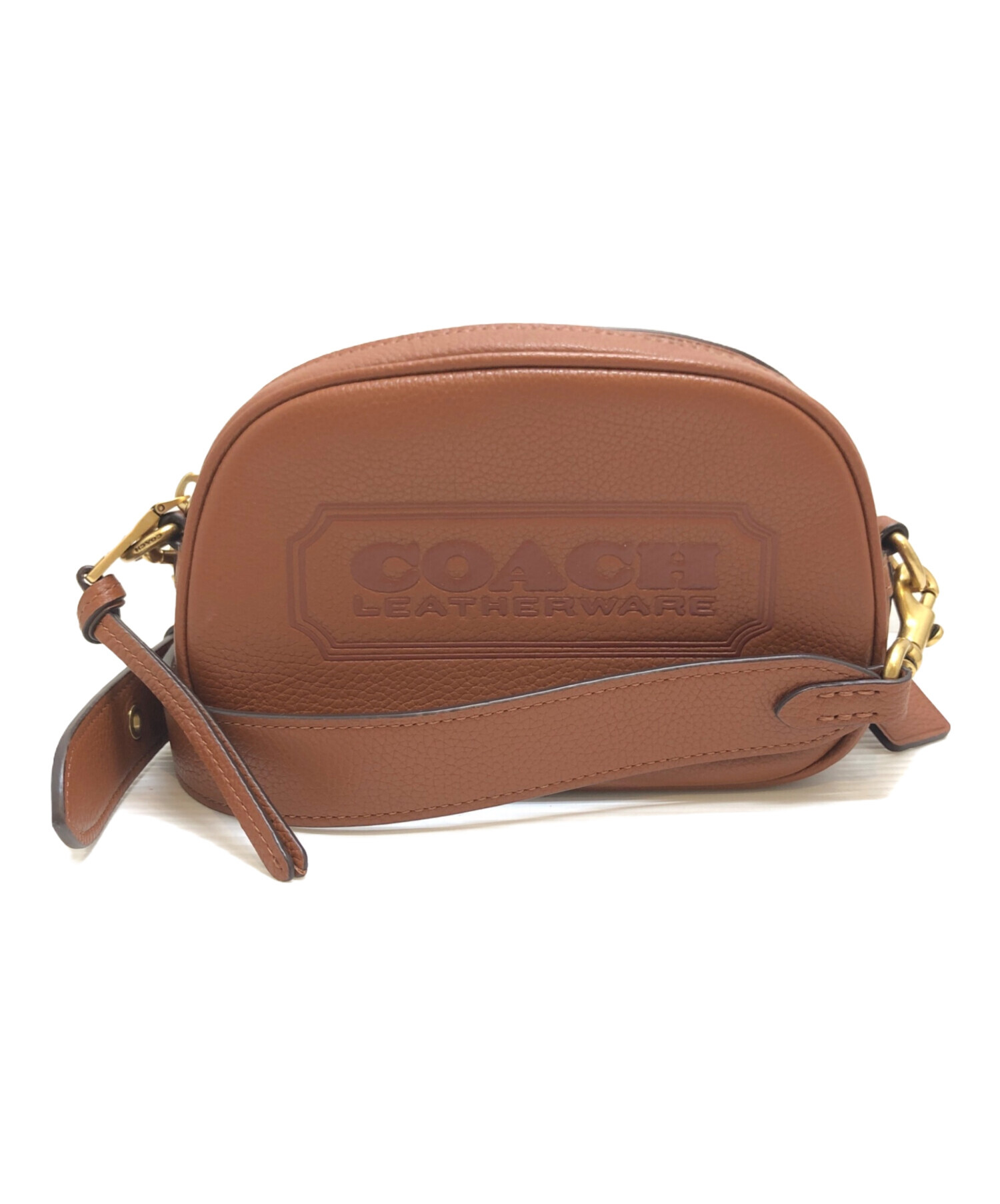 中古・古着通販】COACH (コーチ) ロゴショルダーバッグ ブラウン 