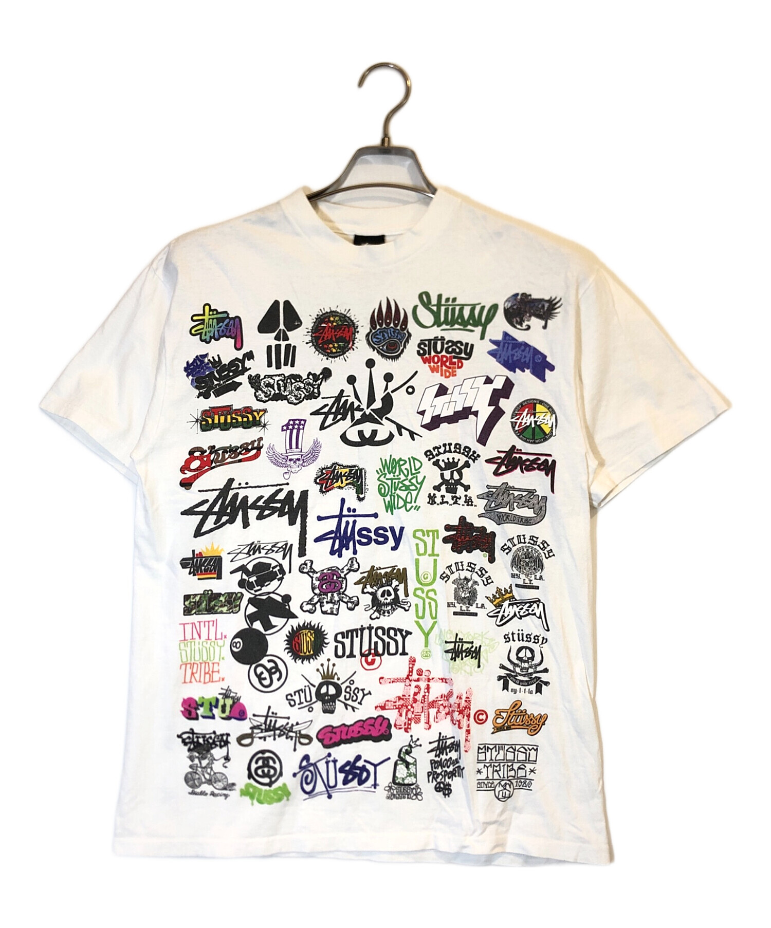 中古・古着通販】stussy (ステューシー) 歴代ロゴTシャツ ホワイト 