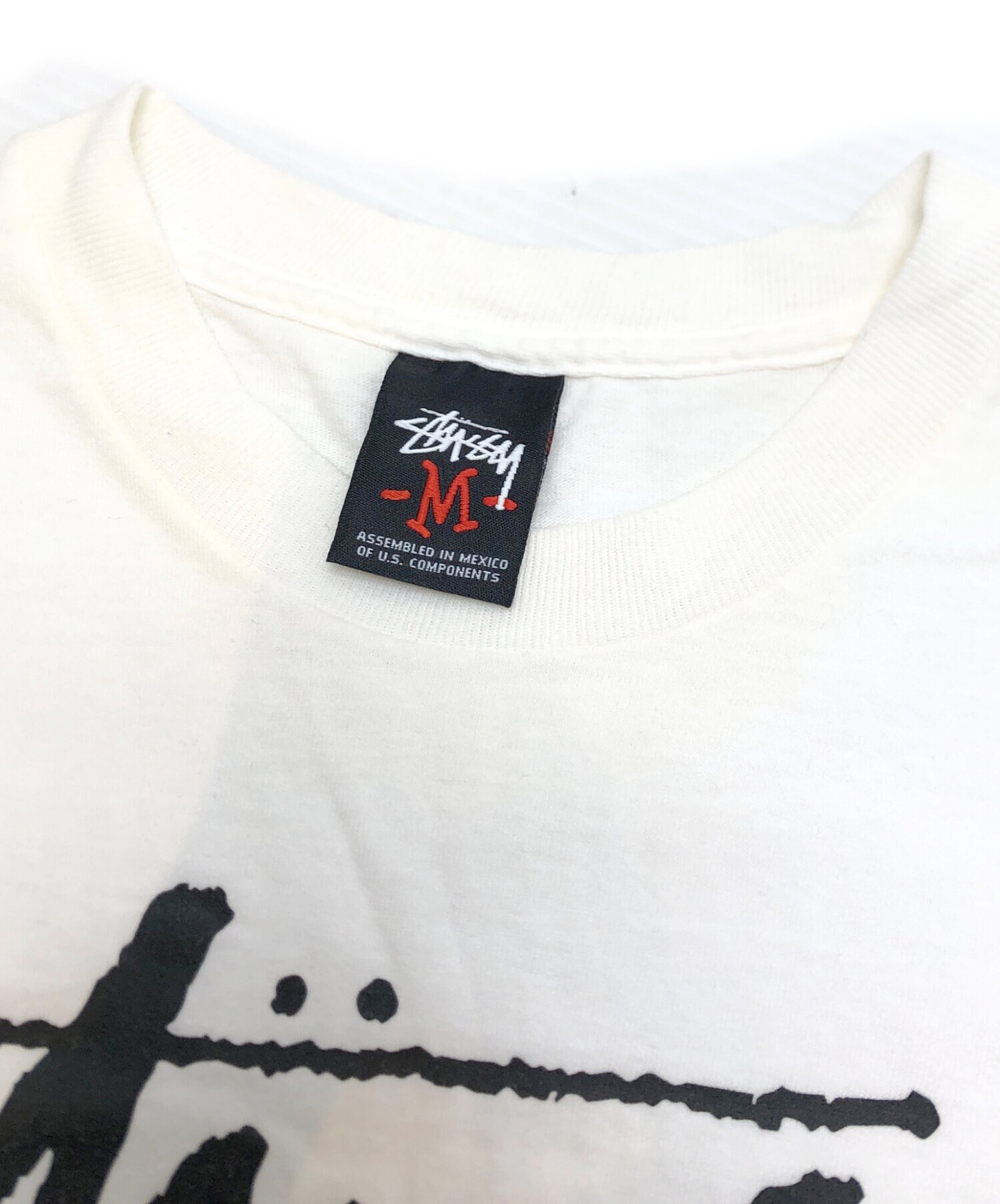 中古・古着通販】stussy (ステューシー) 闘牛Tシャツ ホワイト サイズ
