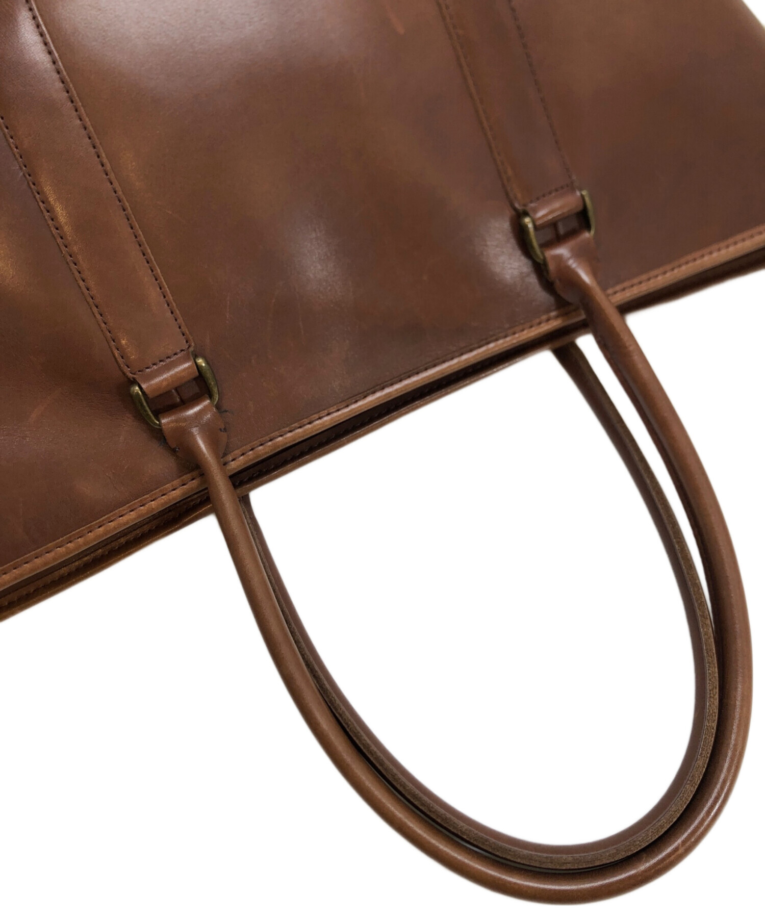 中古・古着通販】L.L.Bean (エルエルビーン) レザートートバッグ