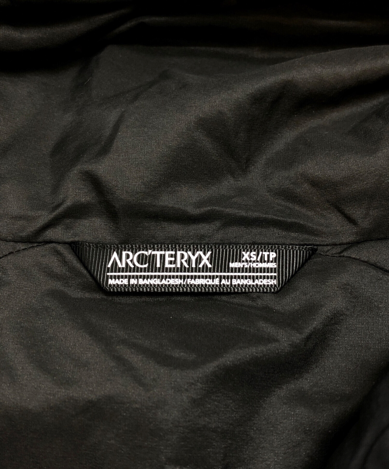 中古・古着通販】ARC'TERYX (アークテリクス) アトムフーディ ブラック