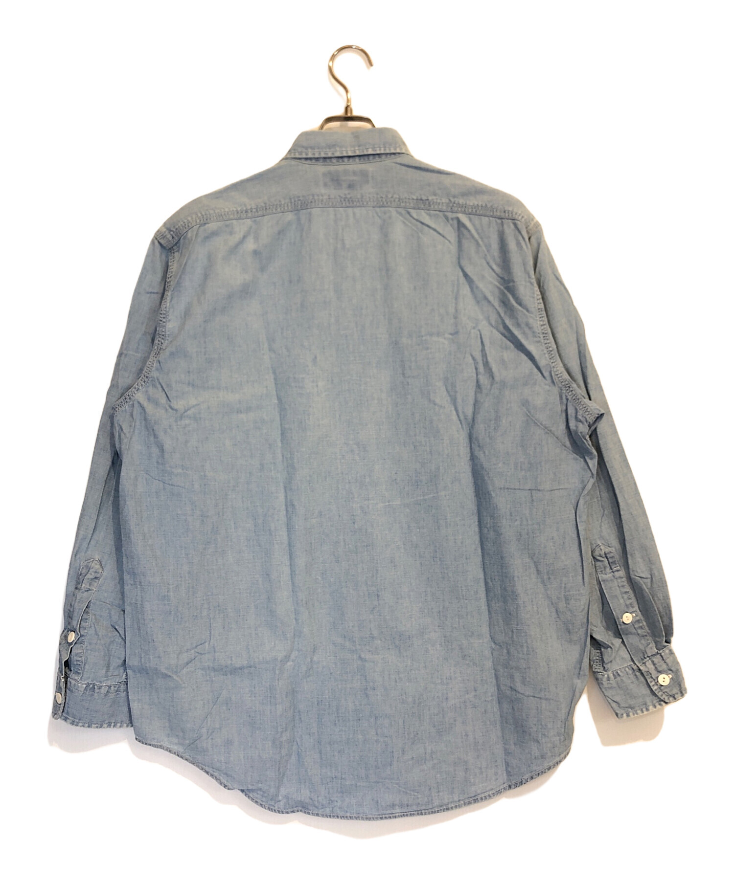 中古・古着通販】RRL (ダブルアールエル) シャンブレーシャツ ブルー