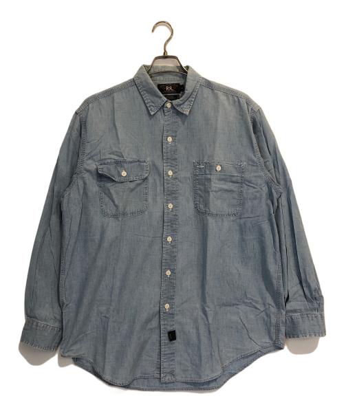 中古・古着通販】RRL (ダブルアールエル) シャンブレーシャツ ブルー