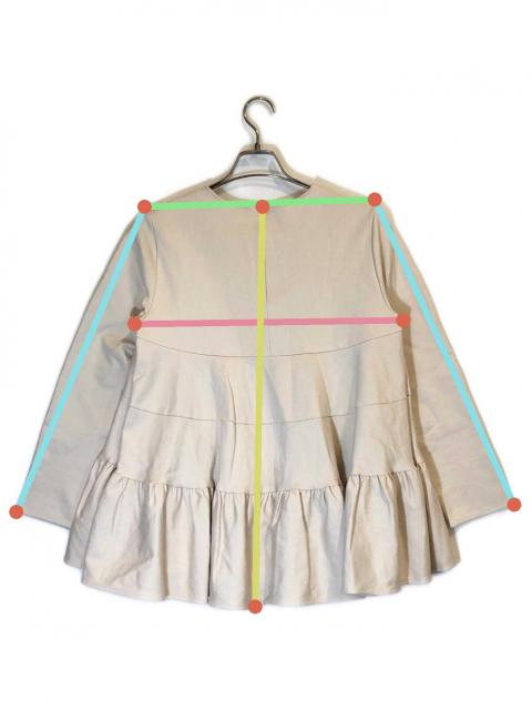 中古・古着通販】YORI (ヨリ) ぬくぬくティアードフリルブラウス