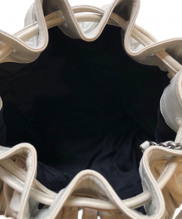 美品⭐︎激レア⭐︎GIORGIO ARMANI 巾着バック 中古・古着通販】GIORGIO ARMANI (ジョルジョアルマーニ) レザー