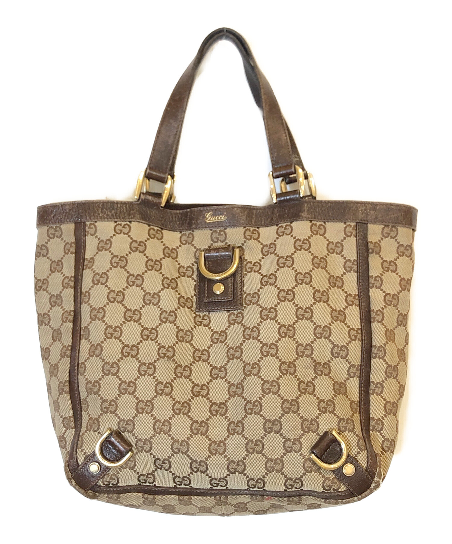 中古・古着通販】GUCCI (グッチ) GG柄トートバッグ サイズ:表記なし 