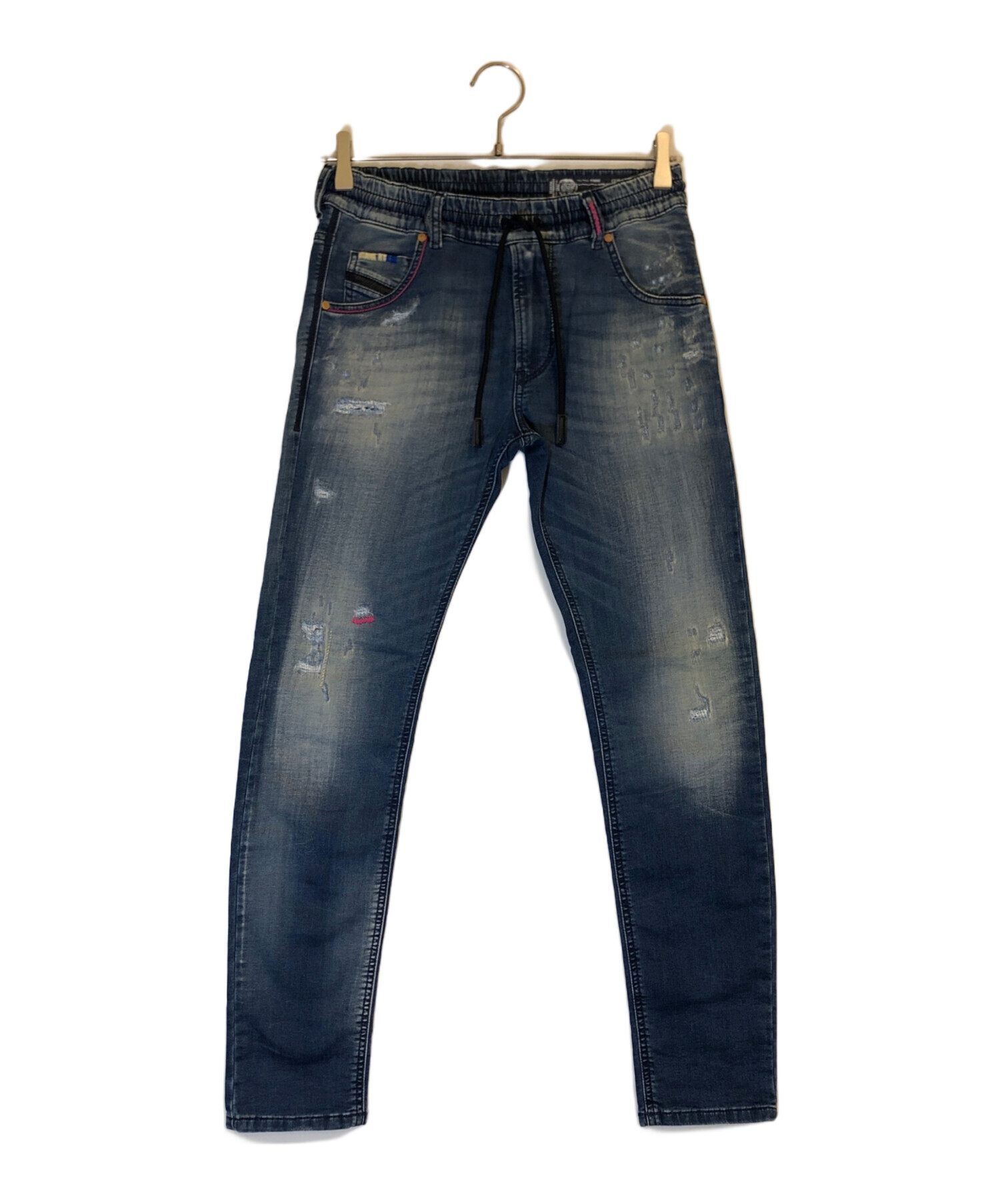 中古・古着通販】DIESEL (ディーゼル) ダメージ加工ジョグジーンズ 