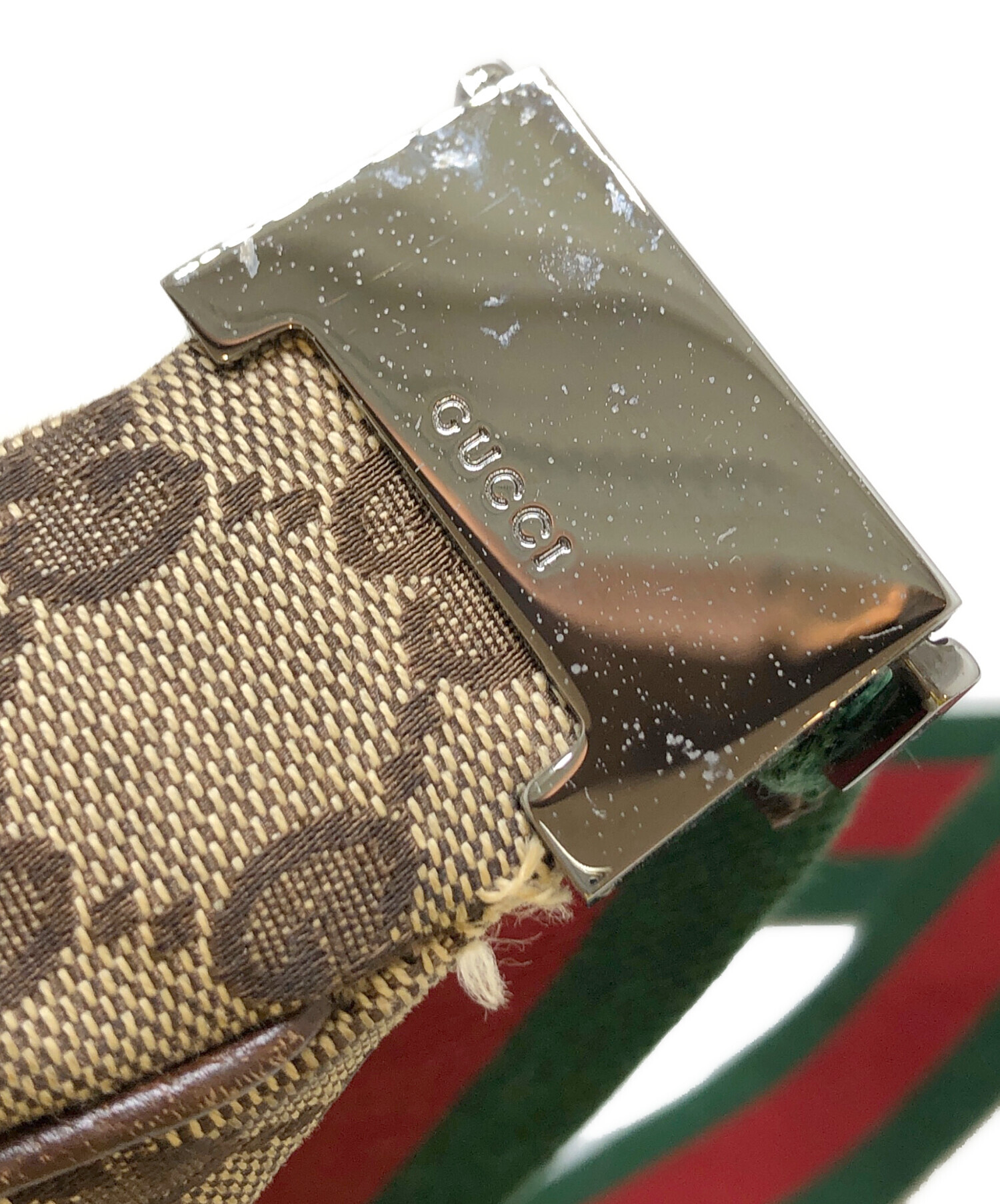 中古・古着通販】GUCCI (グッチ) バッグ ブラウン サイズ:表記なし 