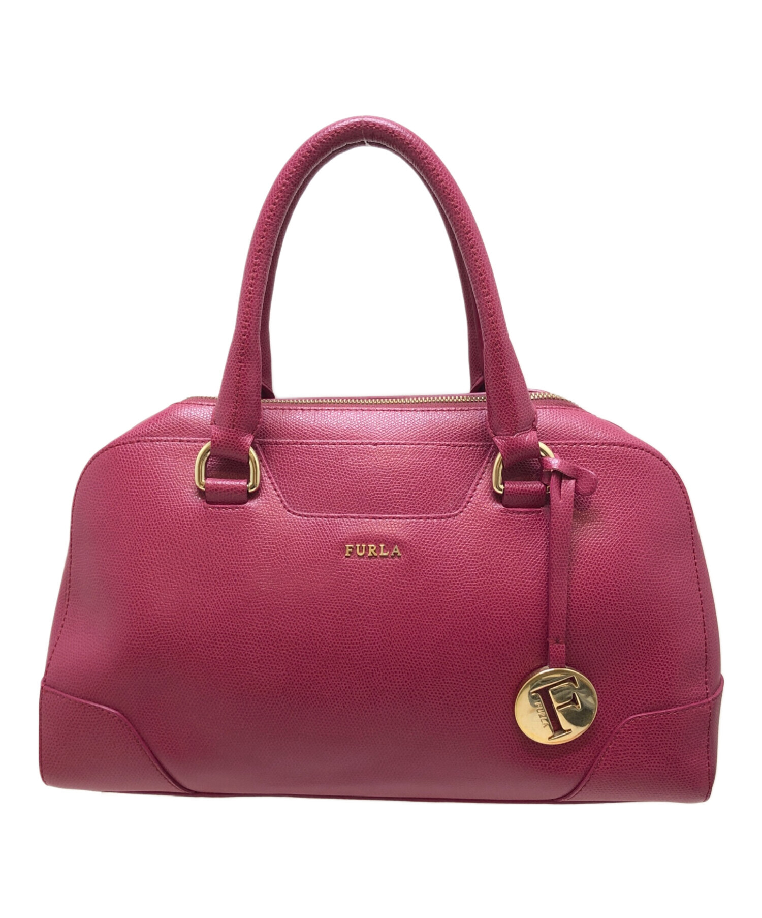 中古・古着通販】FURLA (フルラ) ミニボストンバッグ ピンク｜ブランド 