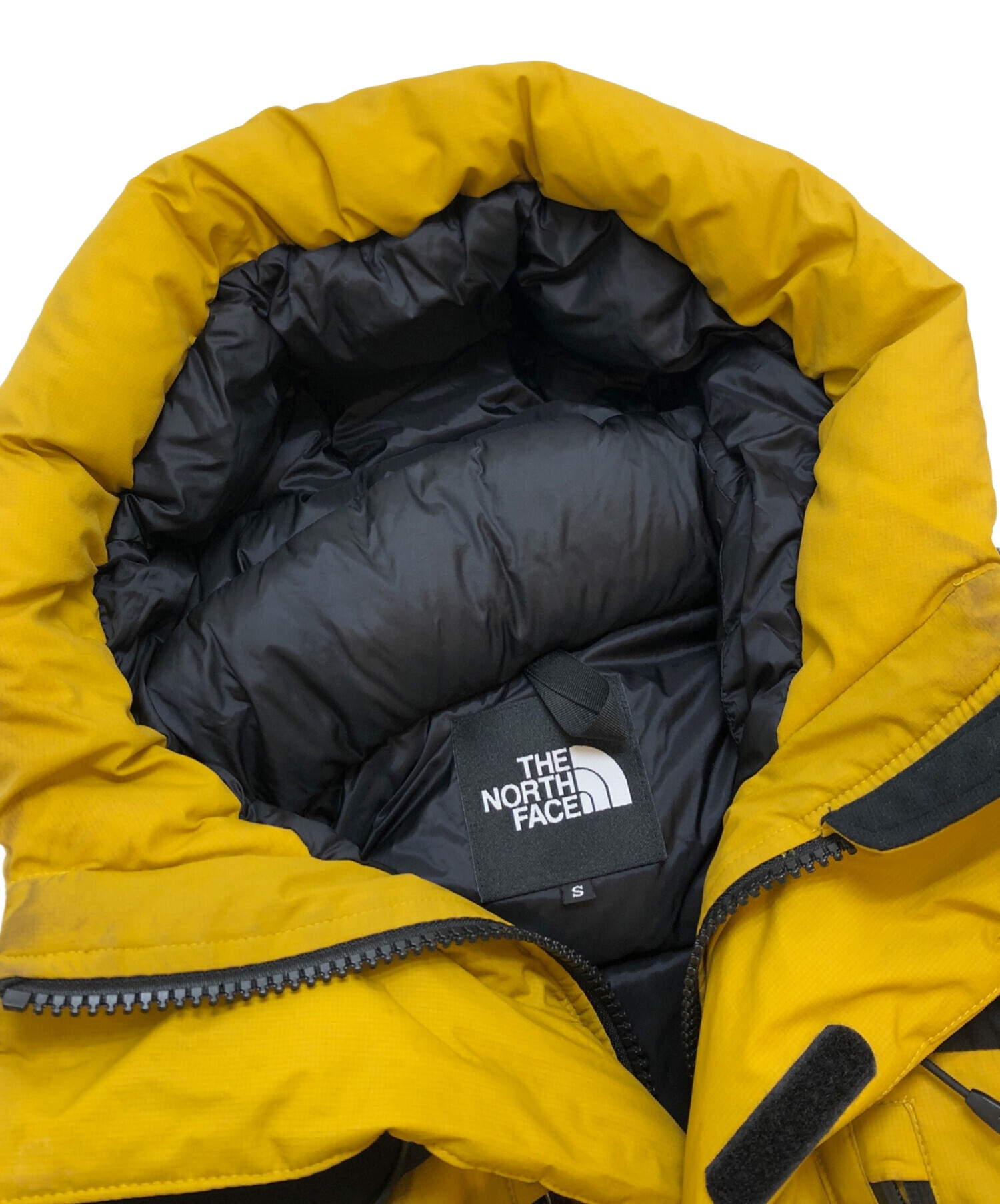 ノースフェイスダウンジャケット旧バルトロ黄色イエローメンズS