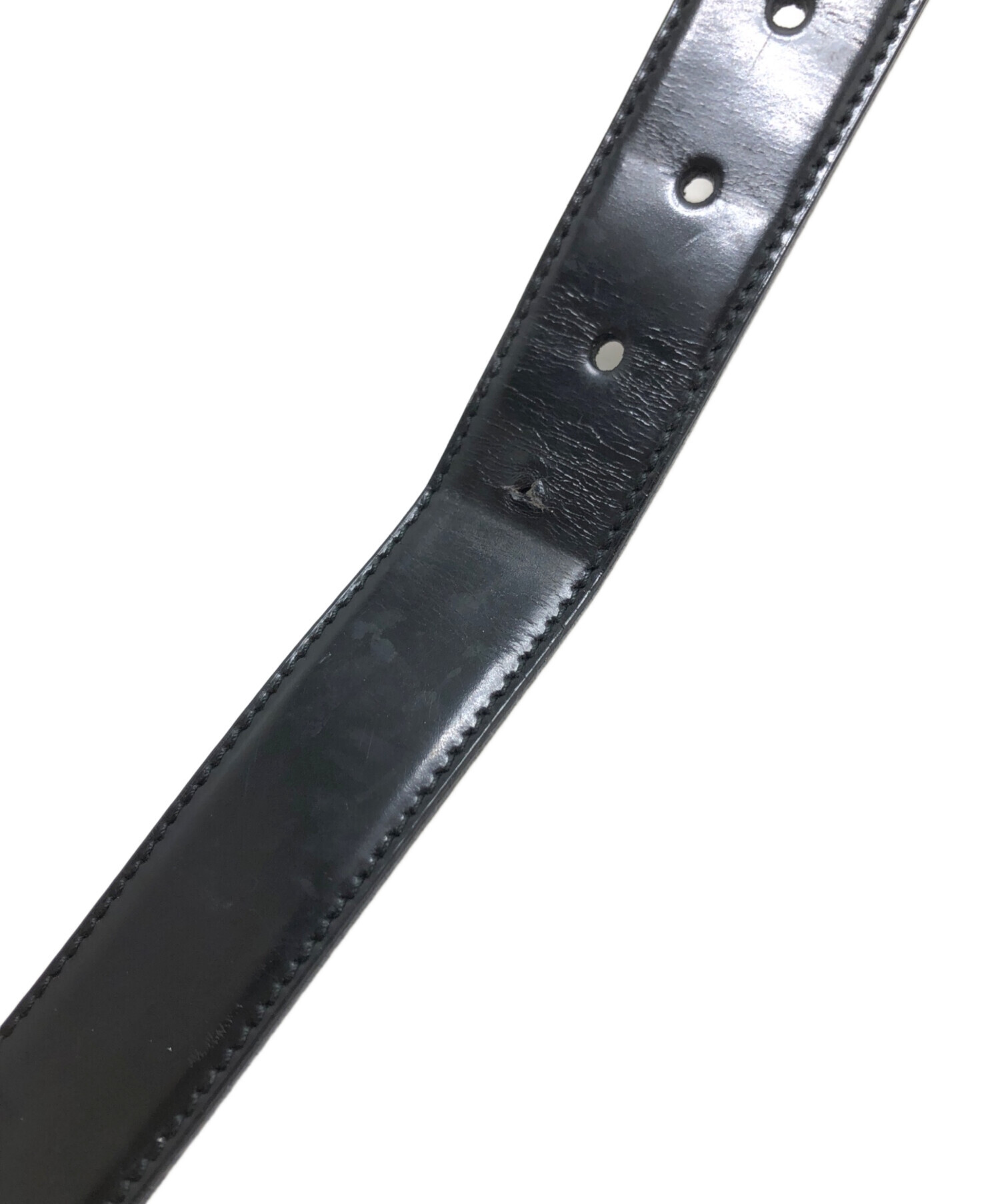 中古・古着通販】PRADA (プラダ) レザーベルト ブラック｜ブランド