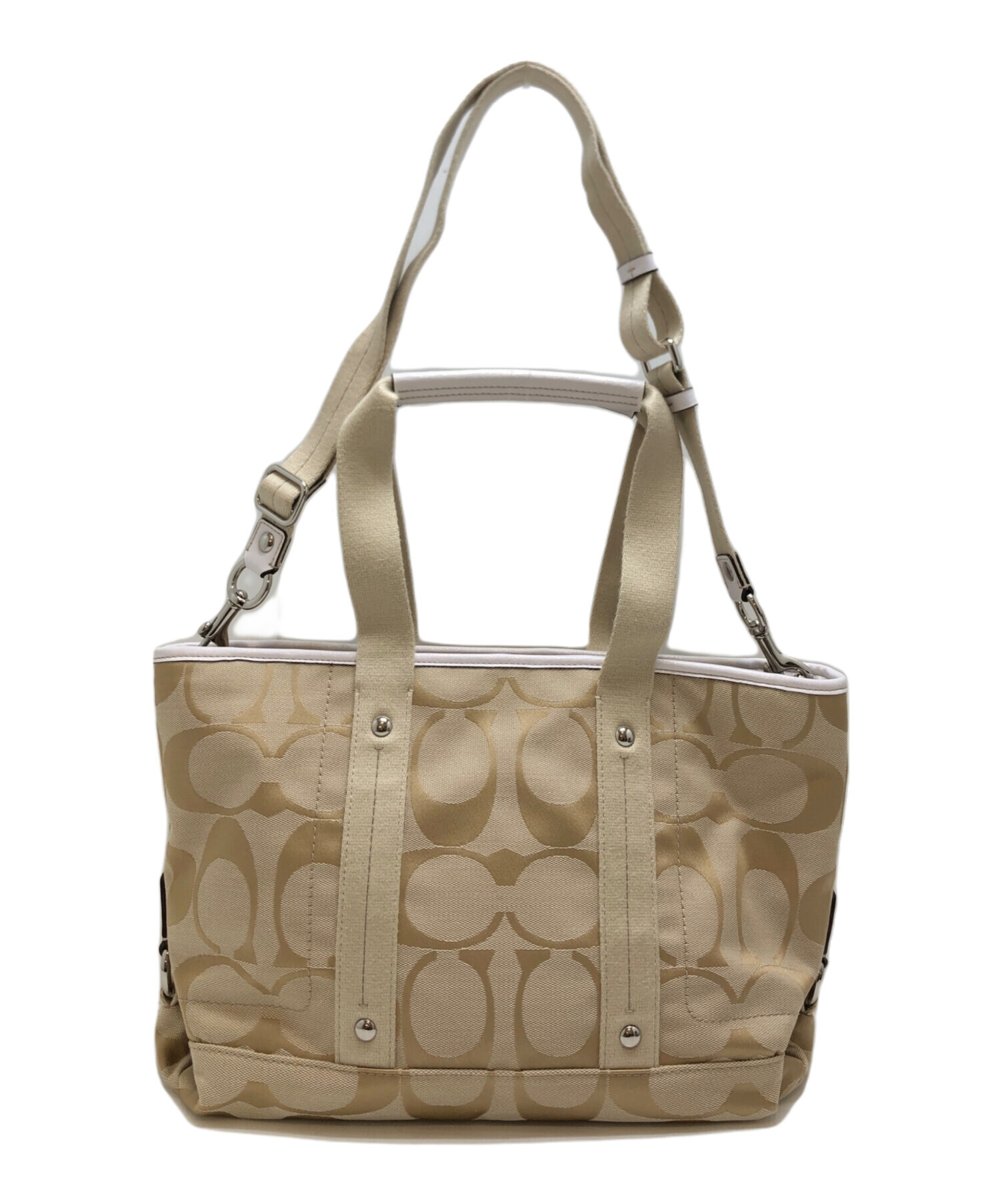 COACH クリーム色 トートバッグ 新品未使用品 中古・古着通販】COACH (コーチ) トートバッグ ベージュ｜ブランド