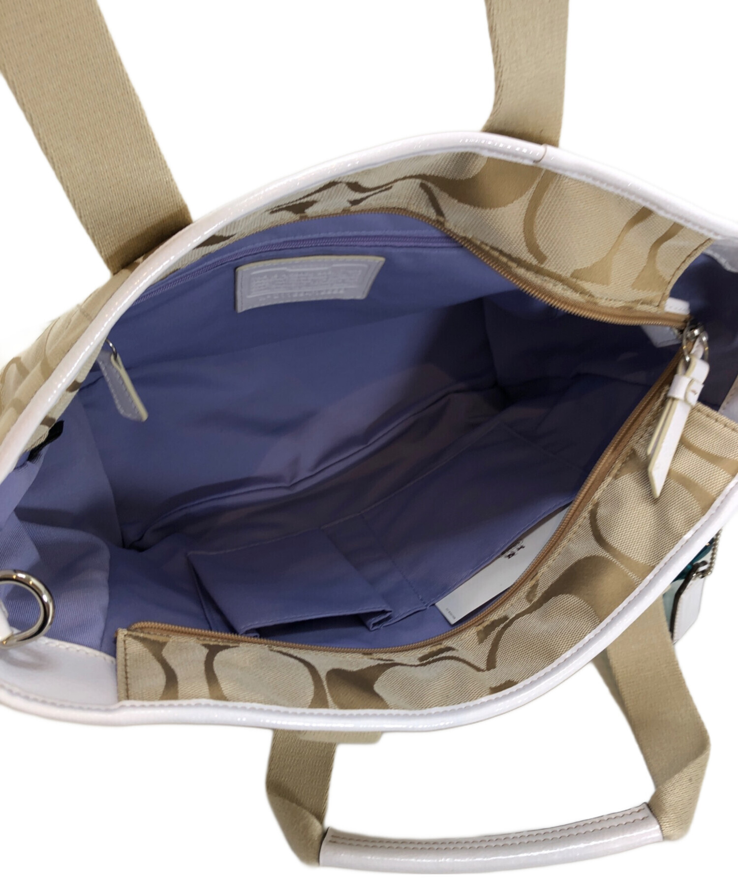 中古・古着通販】COACH (コーチ) トートバッグ ベージュ｜ブランド 