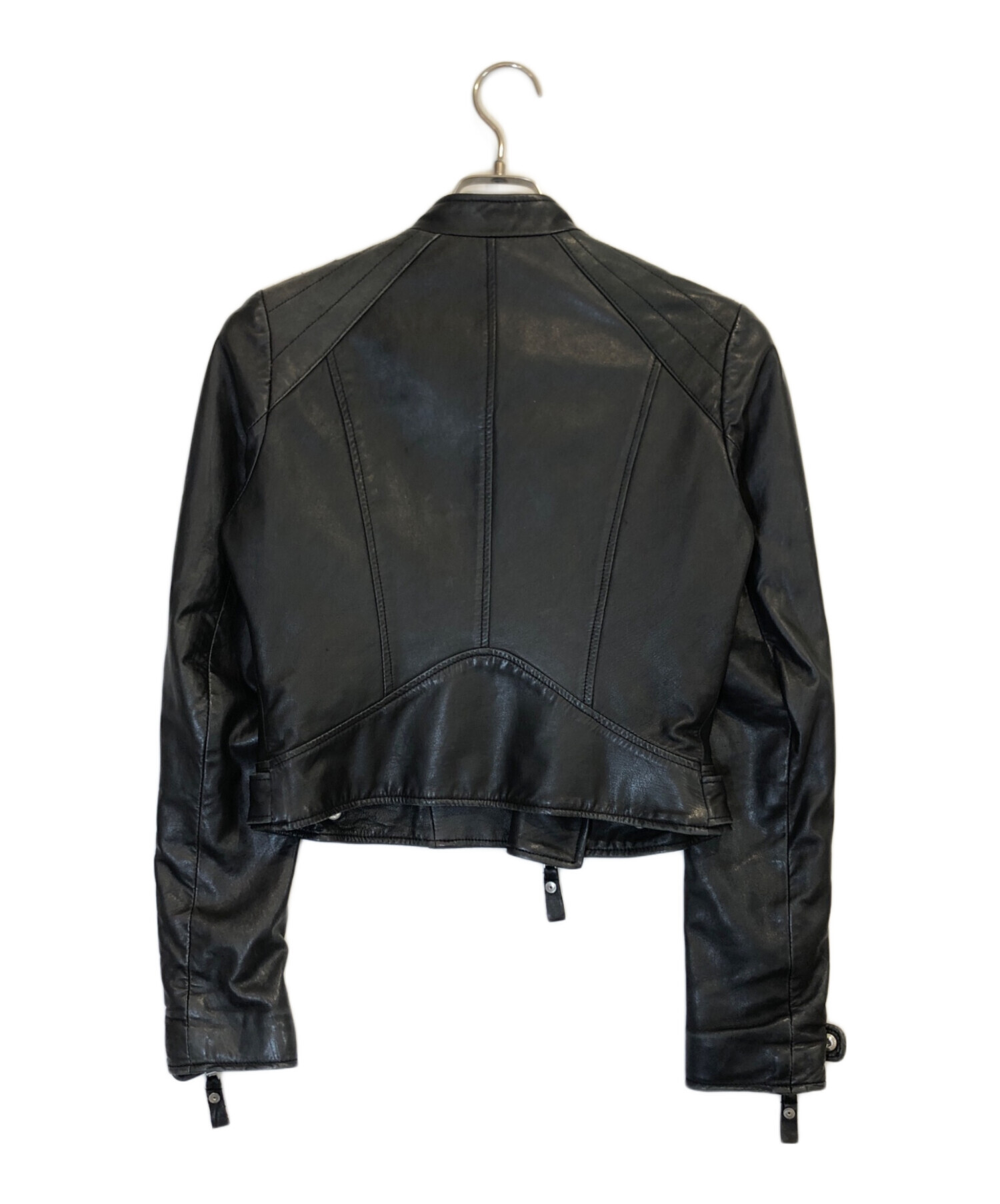 JURY BLACK ライダース Y2K 00s レザージャケット スタッズ 未使用 JURY BLACK スタッズ スカルデザイン ライダース