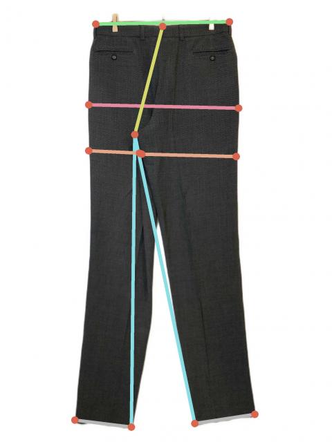 13日まで値下げ☆ GIORGIO ARMANI ワイドスラックス 濃紺 52 中古・古着通販】GIORGIO ARMANI (ジョルジオアルマーニ) ［古着