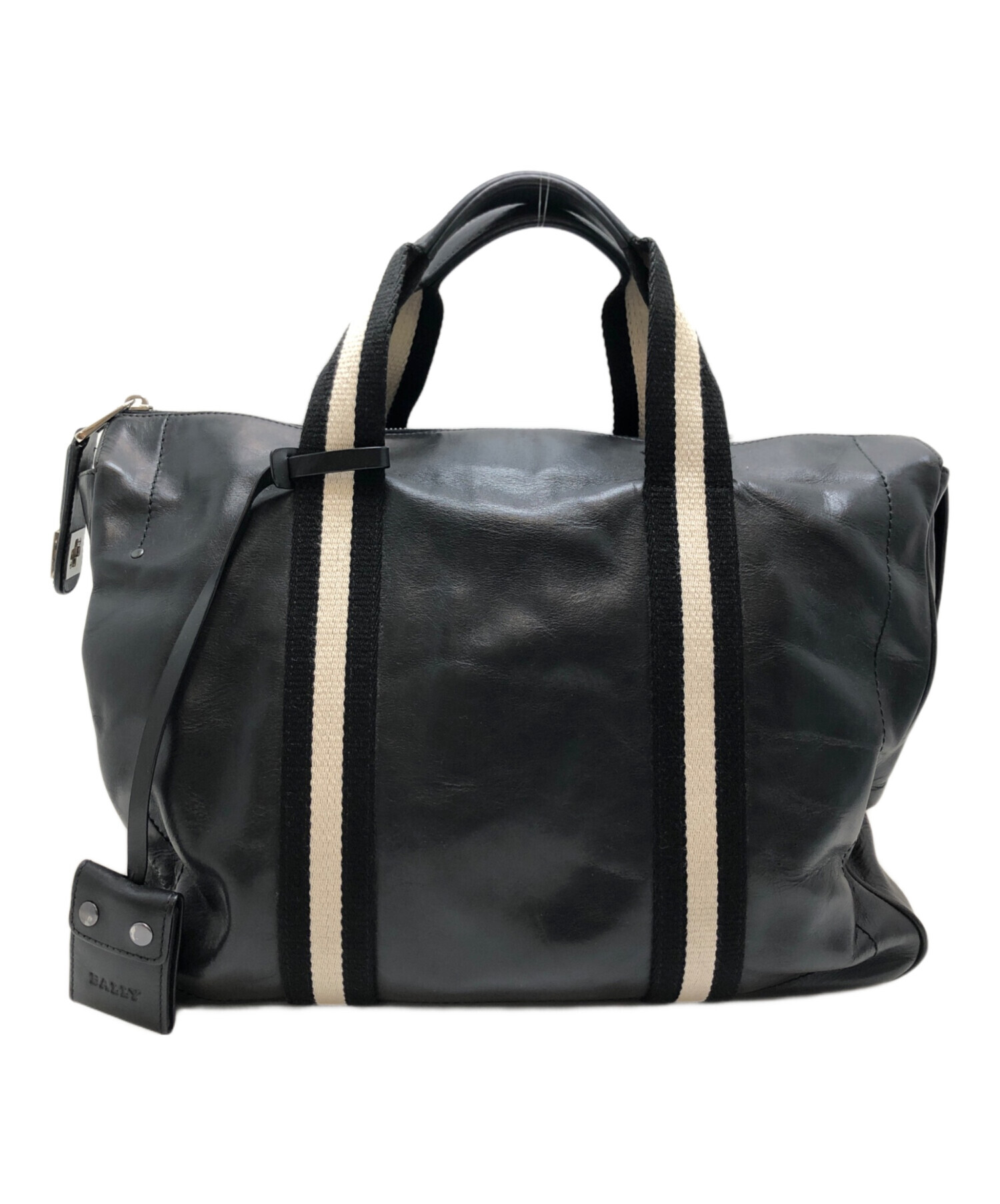ビジネスバッグ BALLY バリー レザー ブラック ブリーフケース 黒