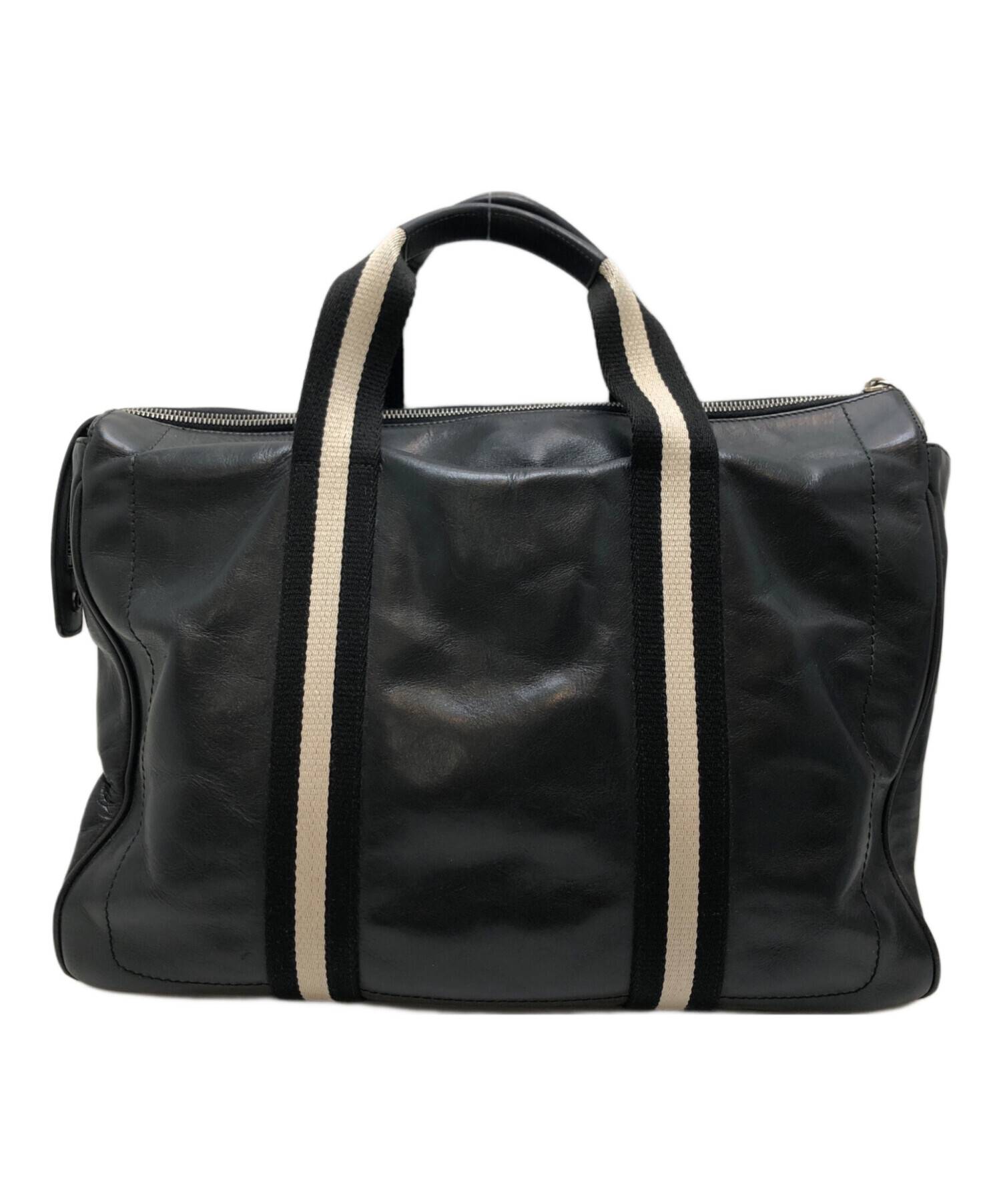 中古・古着通販】BALLY (バリー) レザーストライプビジネスバッグ 