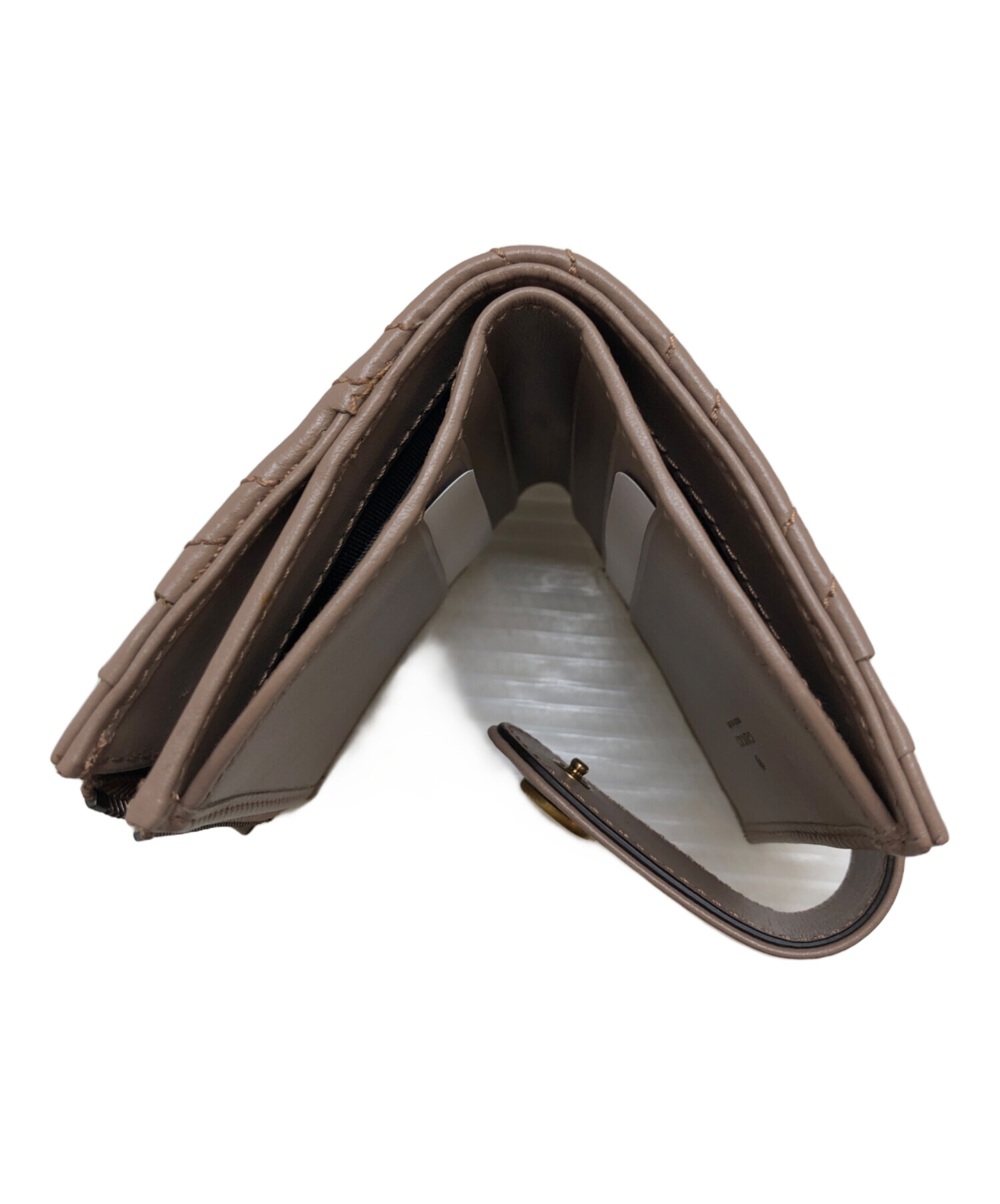 中古・古着通販】GUCCI (グッチ) 2つ折り財布 ベージュ｜ブランド