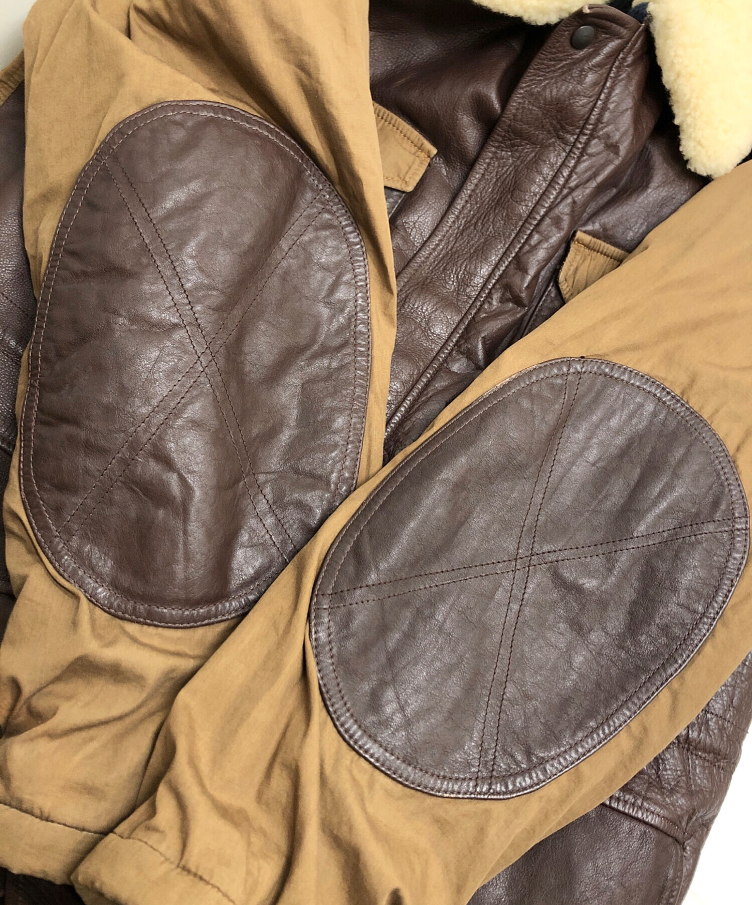 中古・古着通販】C.P COMPANY (シーピーカンパニー) 切替レザー