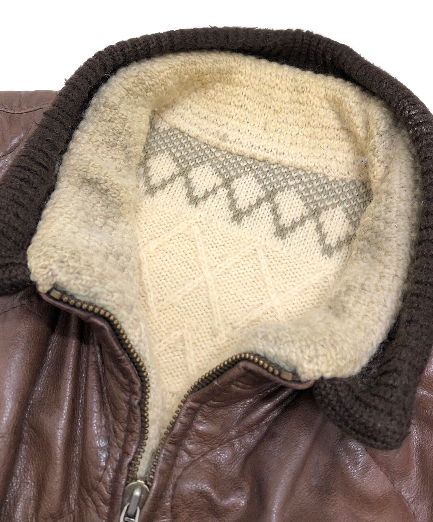 C.P. COMPANY ブラウンレザージャケット vintage 80s〜90s c.p.company brown design leather jacket | protocol