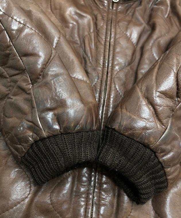 C.P. COMPANY ブラウンレザージャケット C.P. Company - c.p company レザー 切替ジャケットの通販 by wmks